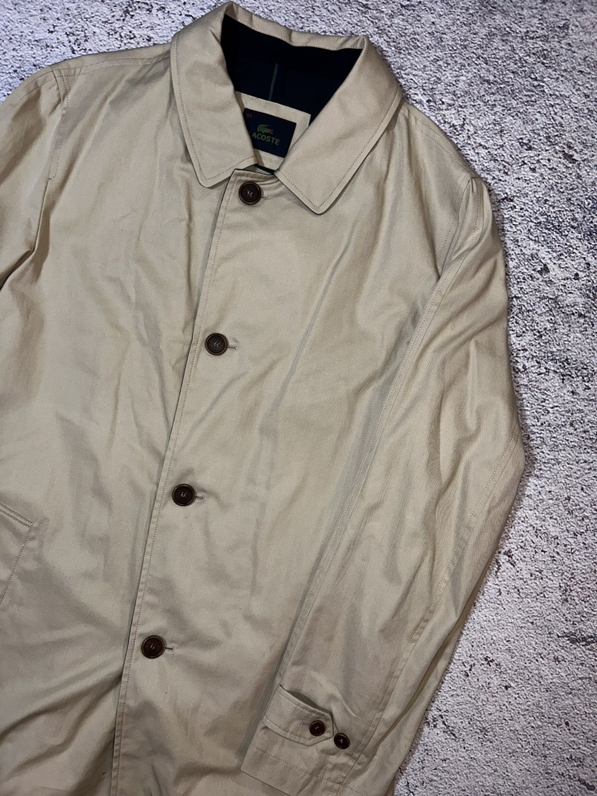 Lacoste Lacoste Vintage Beige Trench Coat Classic Mac Coat Size 60 Size US L / EU 52-54 / 3 - 2 Thumbnail
