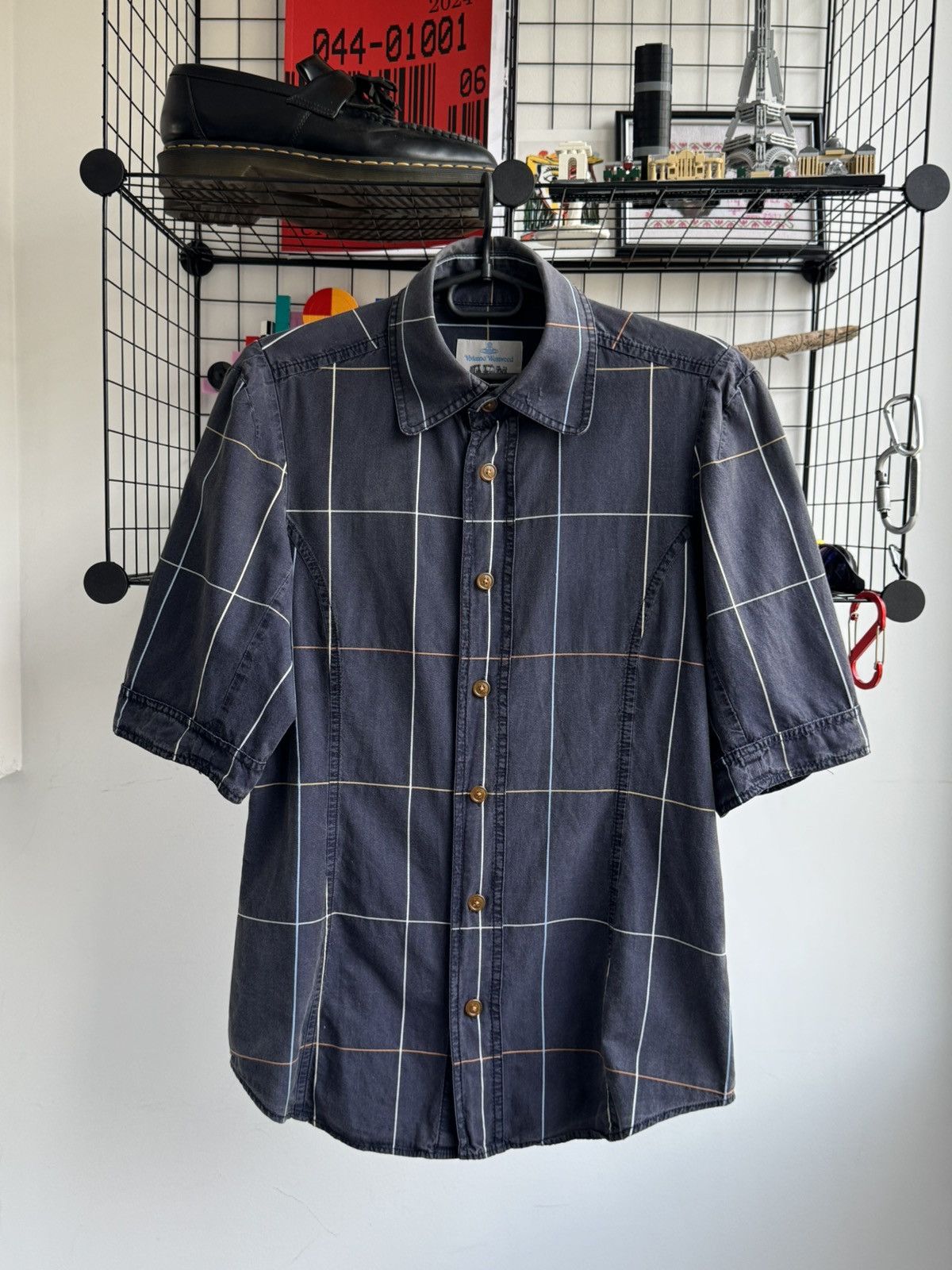 Vivienne Westwood Vintage Vivienne Westwood Checked Short Sleeve Shirt Size M / US 6-8 / IT 42-44 - 1 Thumbnail