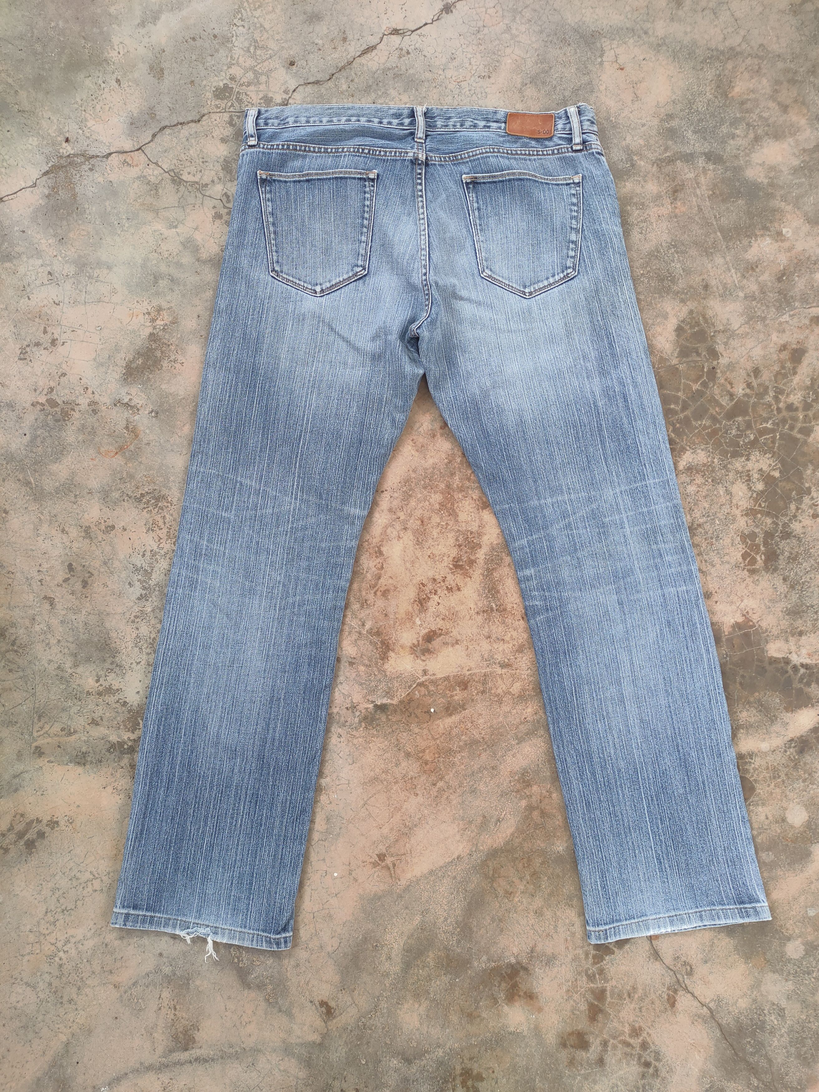 Japanese Brand × Jean × Vintage W36 VINTAGE JAPAN S-001 FADED DISTRESSED DENIM JEAN PANTS Size US 36 / EU 52 - 7 Thumbnail