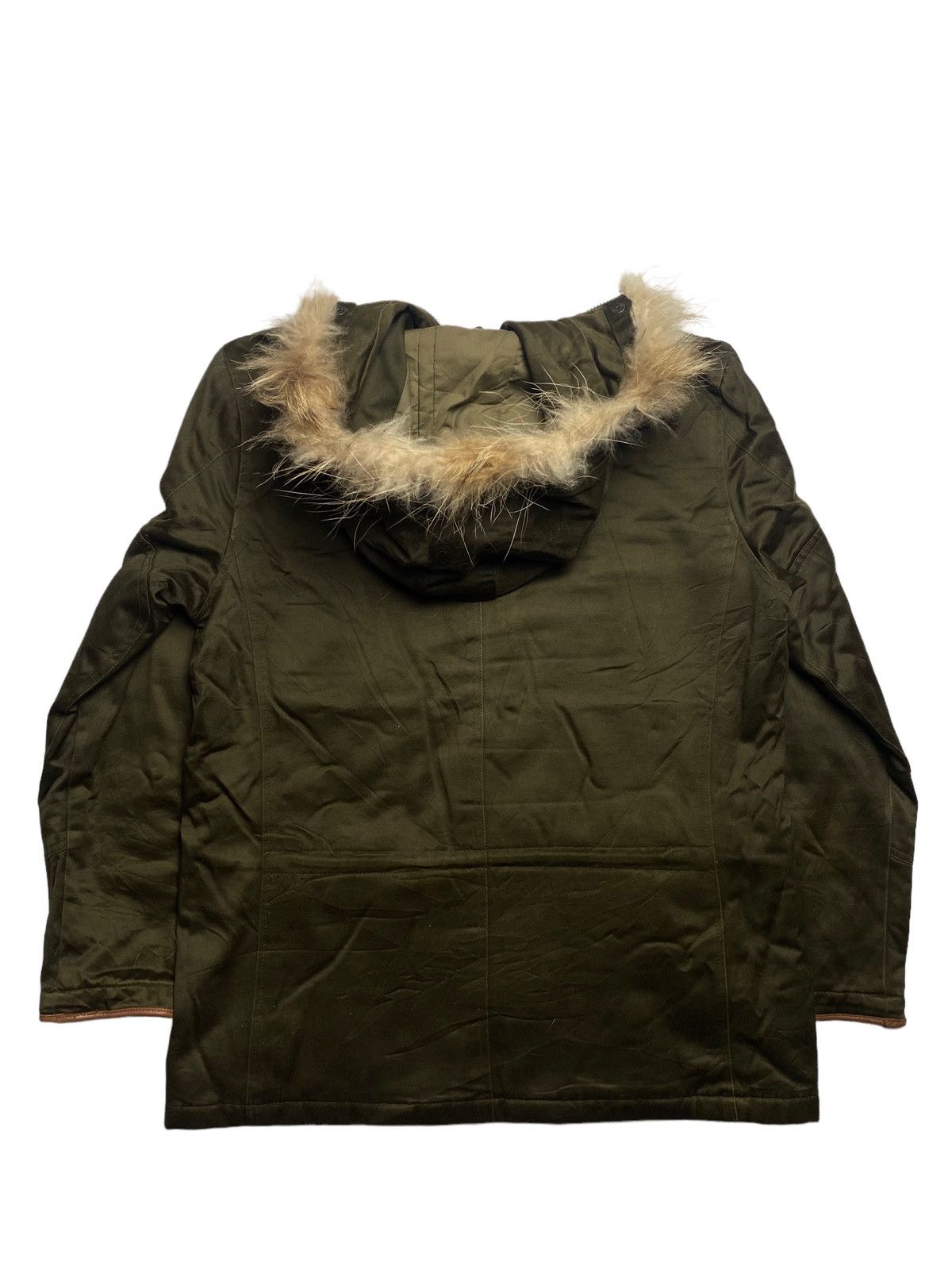 If Six Was Nine 2000s Simplicite Plus - Fur Raccoon Hoodie Long Jacket Size US L / EU 52-54 / 3 - 2 Thumbnail