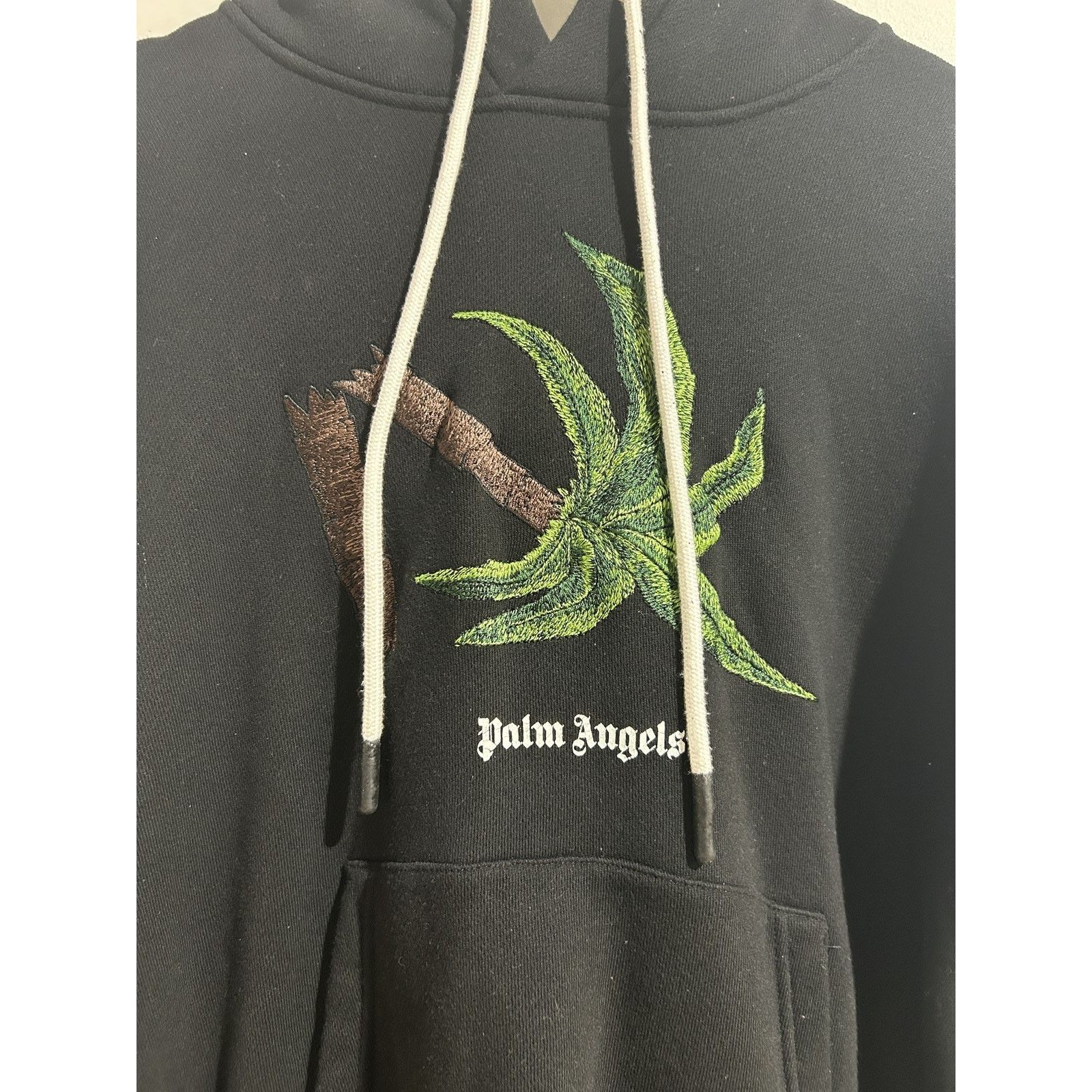 Palm Angels PALM ANGELS BROKEN PALM BLACK HOODIE SIZE XL PREOWNED Size US XL / EU 56 / 4 - 2 Thumbnail