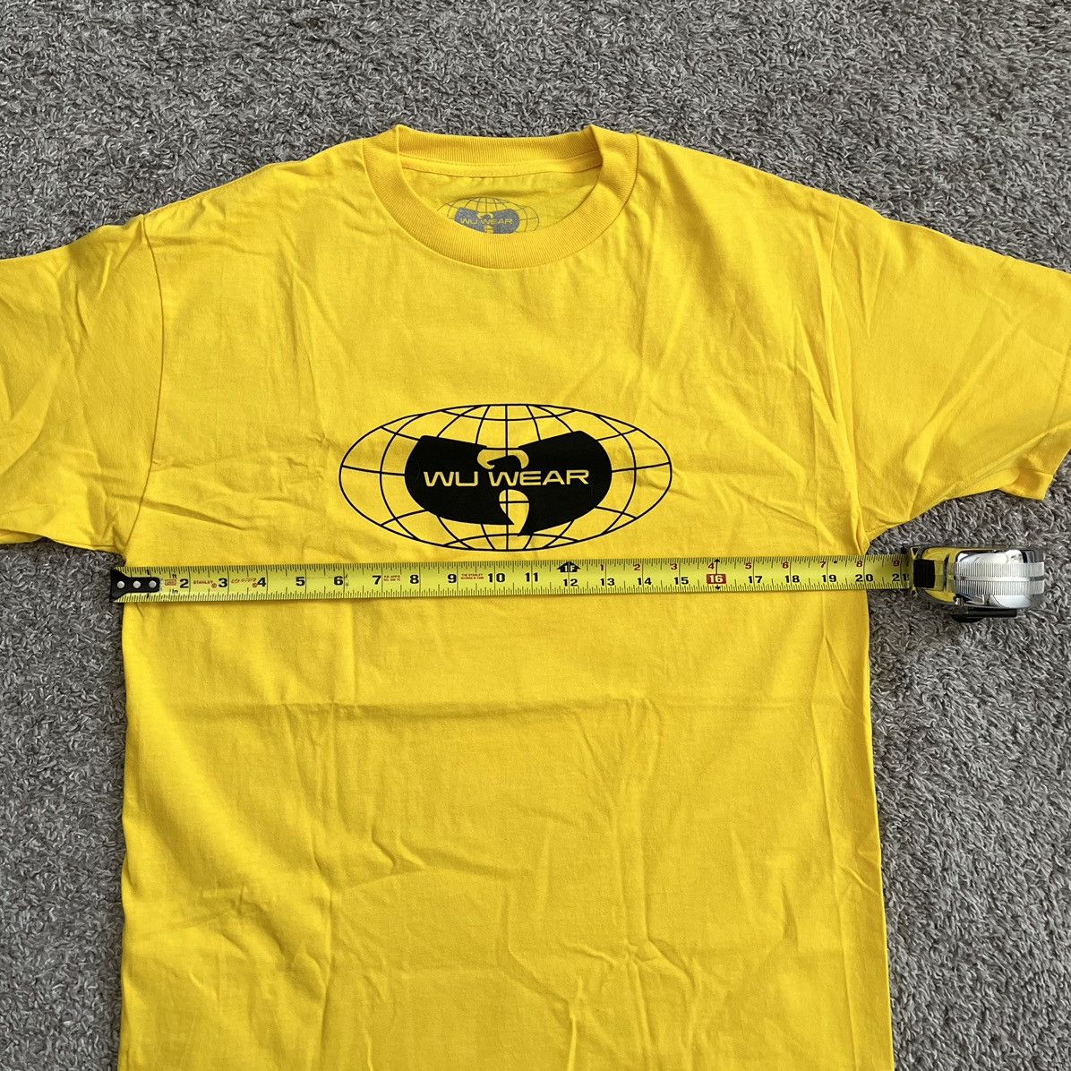 Wu-Tang Clan 🔴Wu-Wear Shirt Size Medium Yellow Wu-Tang Globe Rza Gza Size US M / EU 48-50 / 2 - 4 Thumbnail