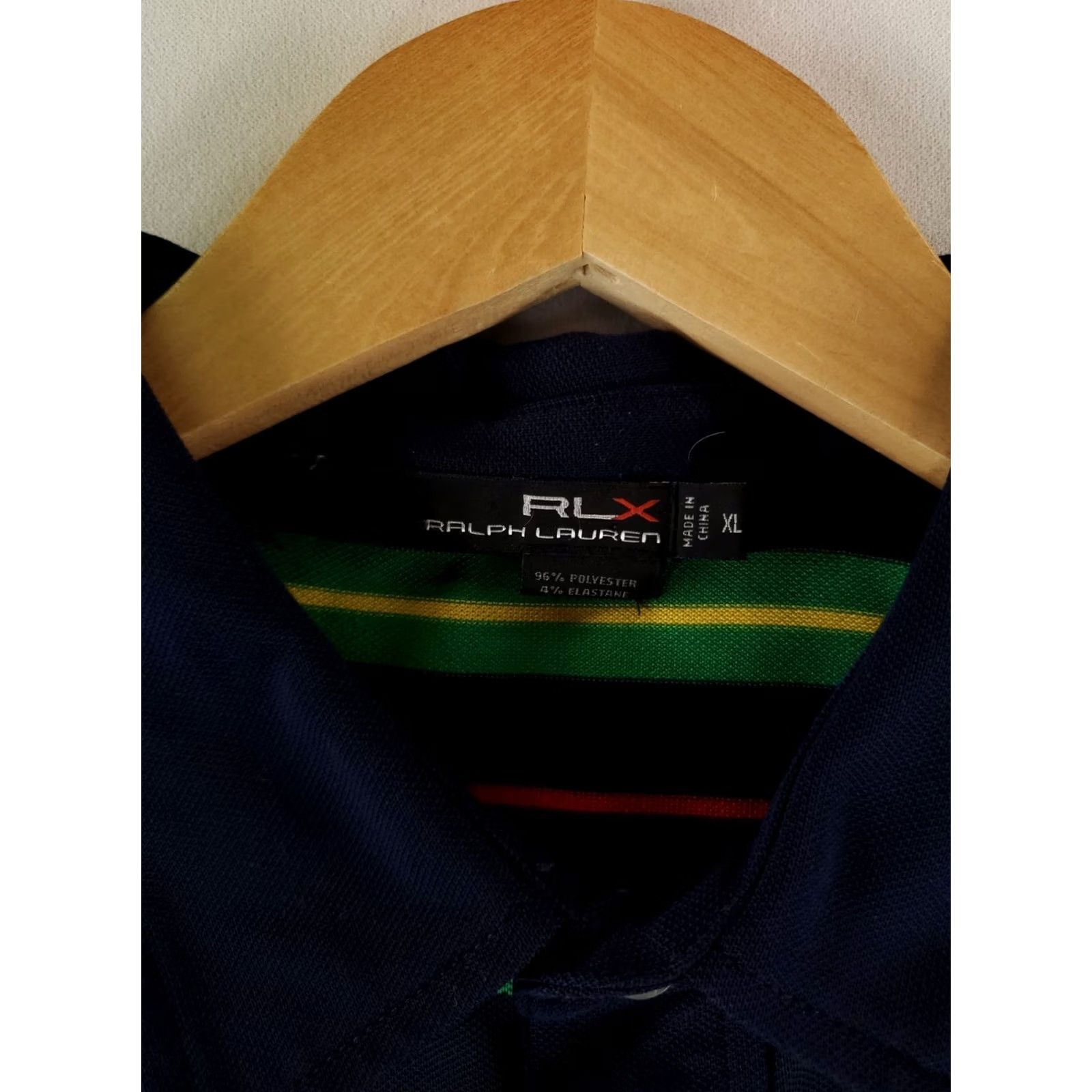 RLX Ralph Lauren RLX Ralph Lauren Polo Shirt Striped Blue Green Short Sleeve Mens XL Multicolor Size US XL / EU 56 / 4 - 3 Thumbnail