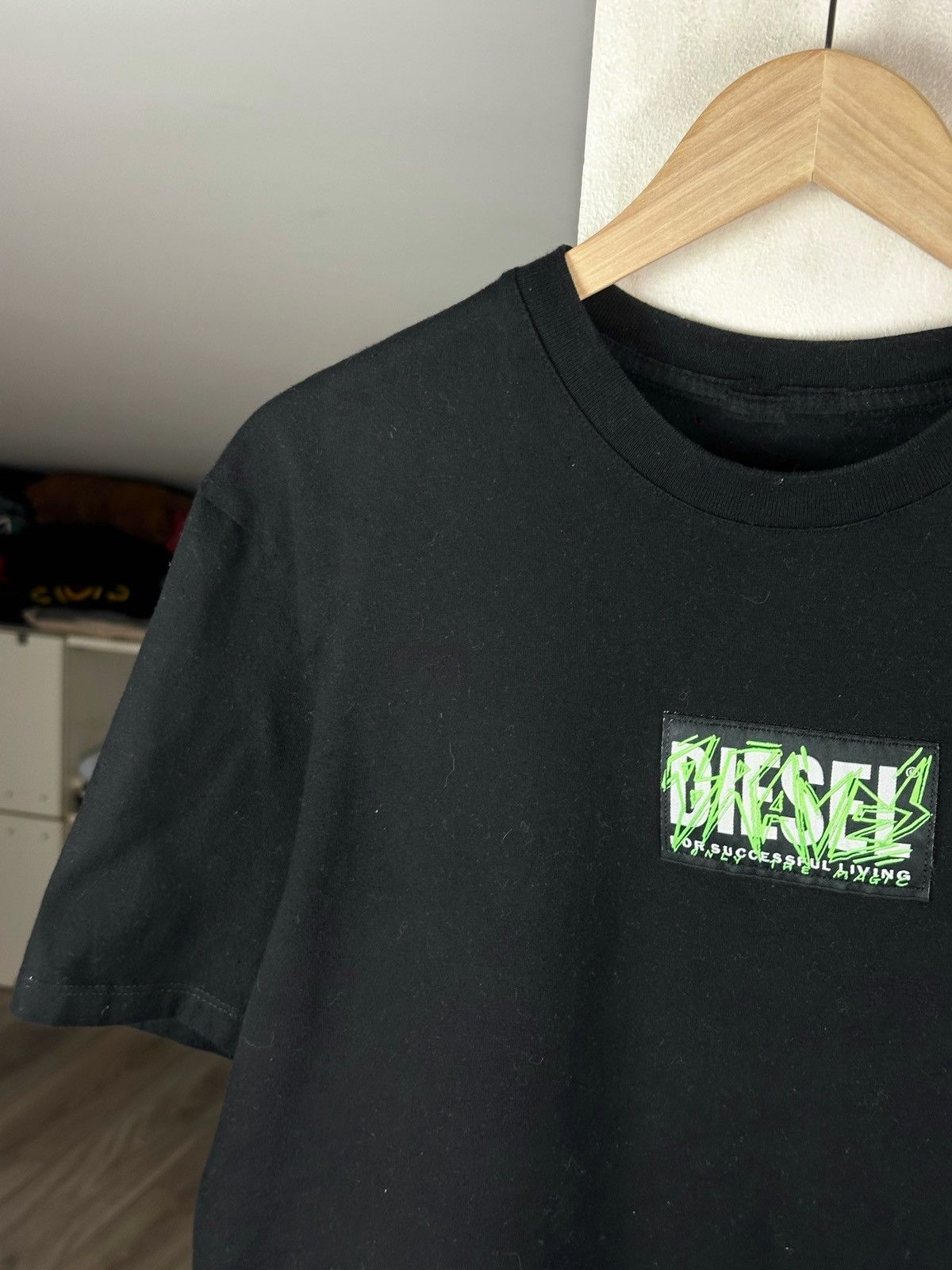 Diesel Diesel Y2K Logo Big Blck Tee International Logo Size US M / EU 48-50 / 2 - 3 Thumbnail