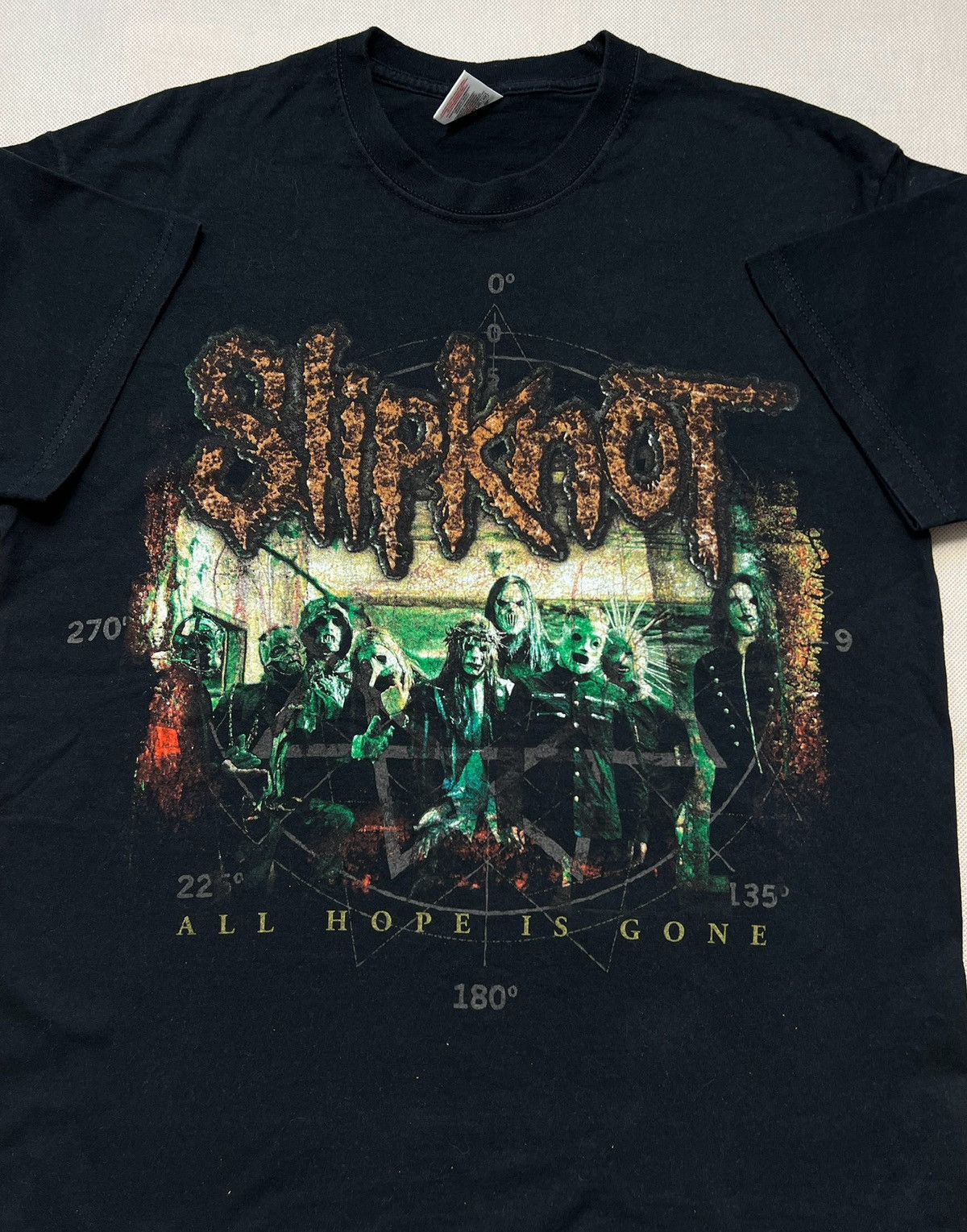Band Tees × Slipknot × Vintage Tshirt Slipknot All Hope Is Gone vintage 00’s 90’s rare Size US M / EU 48-50 / 2 - 1 Thumbnail