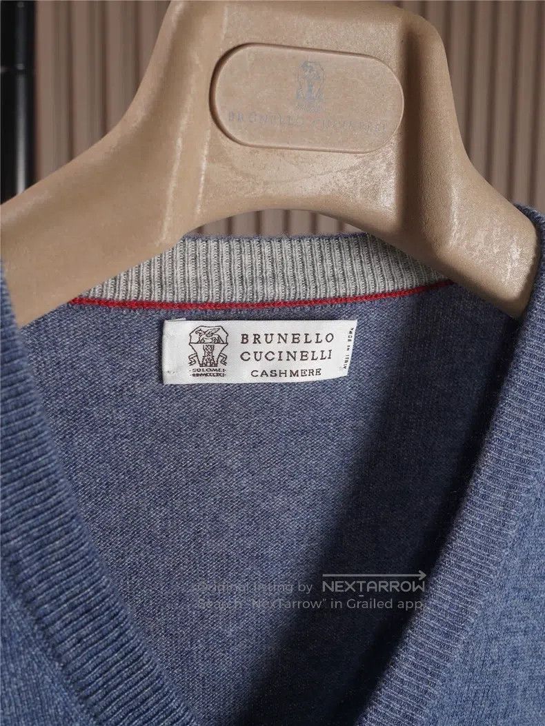 Brunello Cucinelli Brunello Cucinelli Cashmere Knit Sweater Size US XL / EU 56 / 4 - 3 Thumbnail