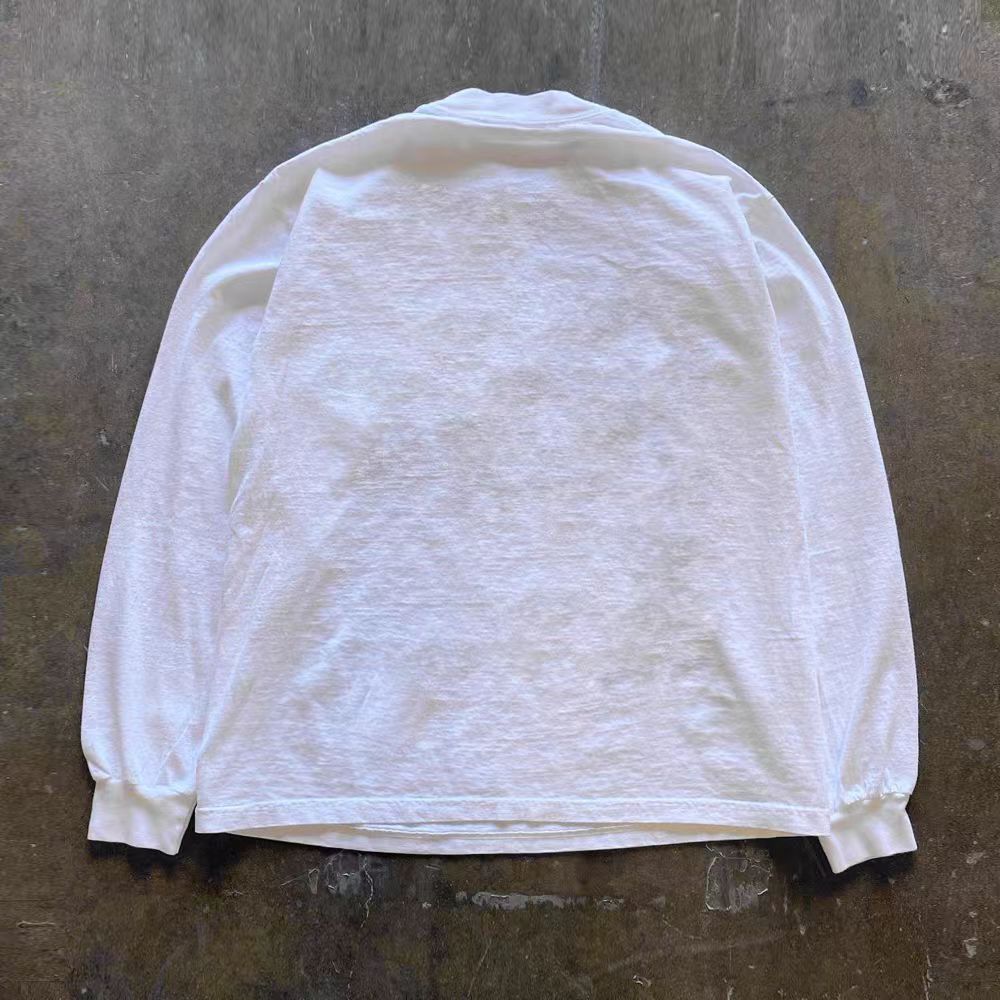 Japanese Brand × Vintage White casual retro pizza print long sleeve t-shirt Size US M / EU 48-50 / 2 - 2 Thumbnail