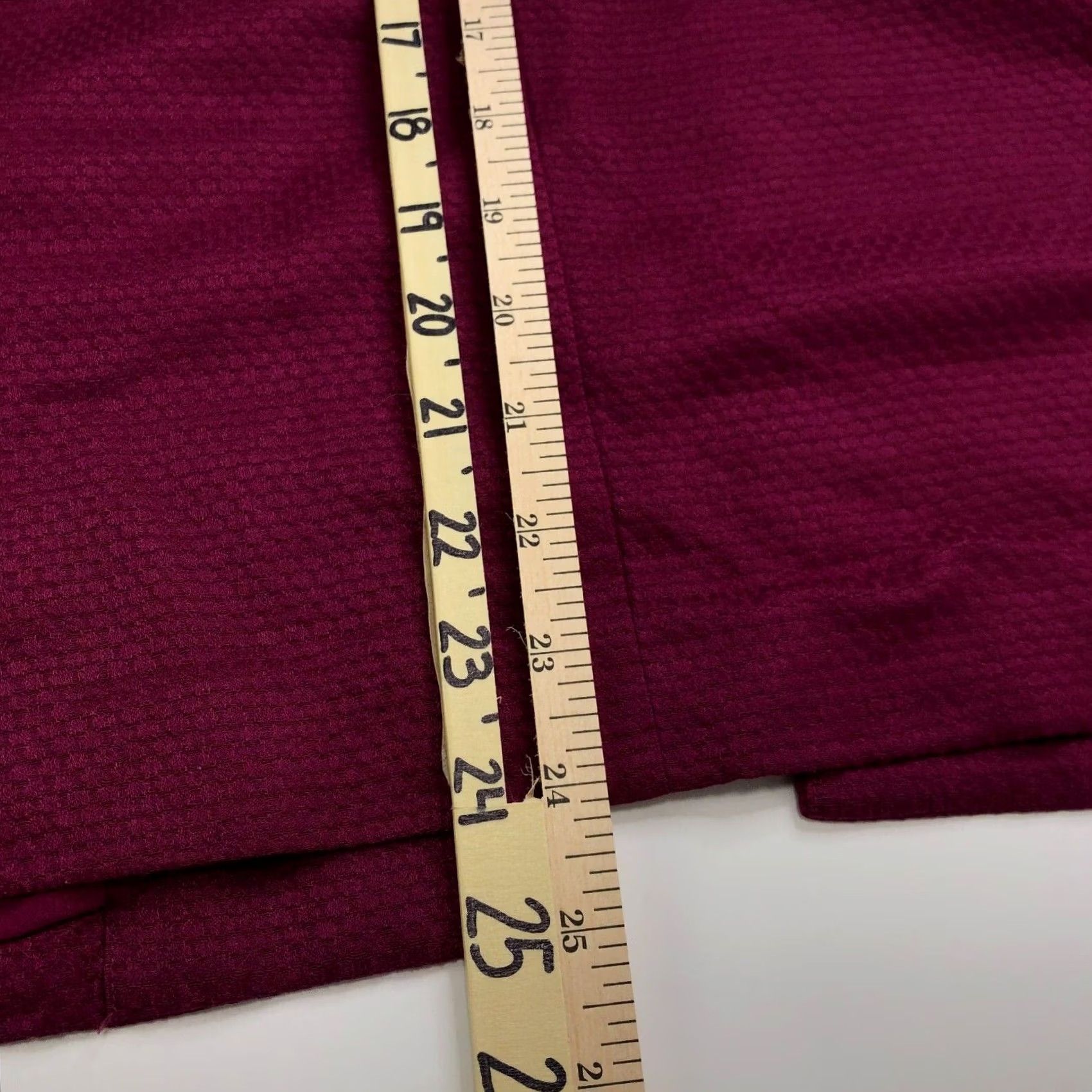J. Jill J.Jill Blazer Silk Blend Two Button Office Jacket Red Purple / Women / Blazer / M / Regular / Button / Solid / Dressy / Business / Formal / Workwear Size M / US 6-8 / IT 42-44 - 6 Thumbnail