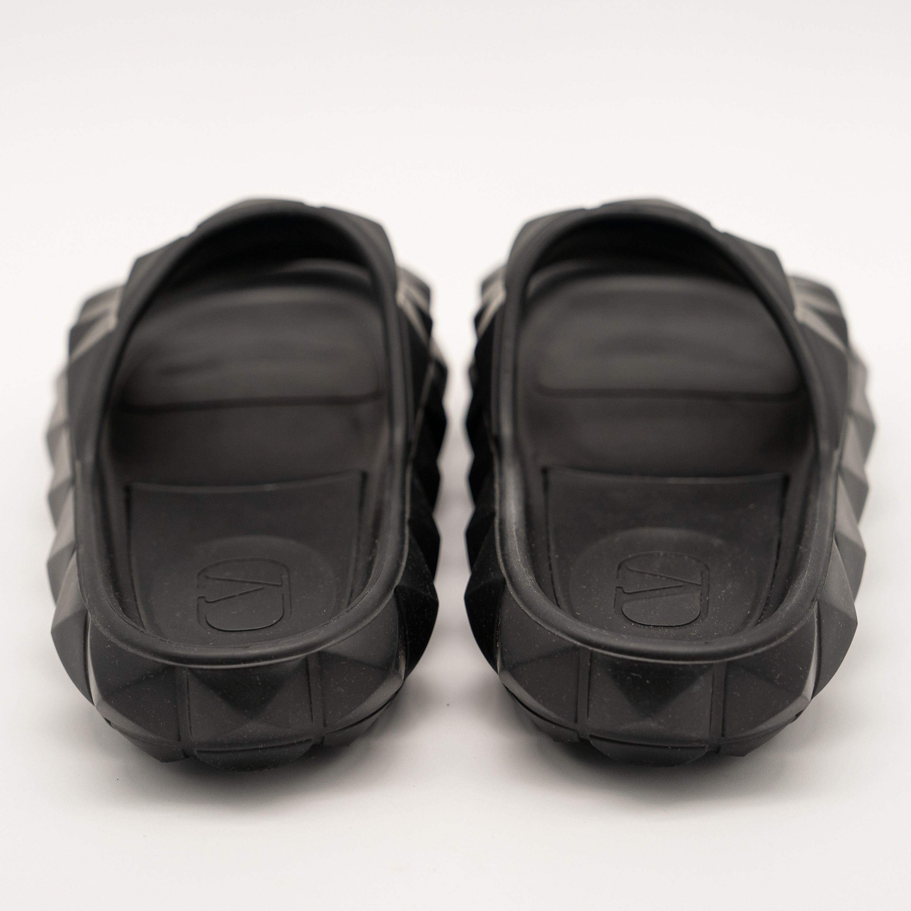 Valentino 42 eu 9 us Valentino Garavani Roman Stud Turtle Black Slide Size US 9 / EU 42 - 5 Thumbnail