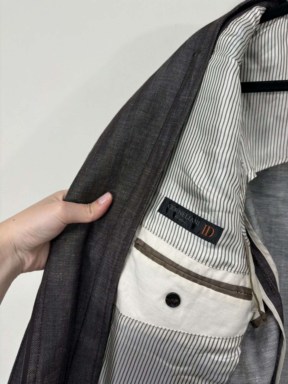 Corneliani Corneliani ID Men’s Double Cotton Linen Blazer Sport Jacket Size US M / EU 48-50 / 2 - 14 Thumbnail