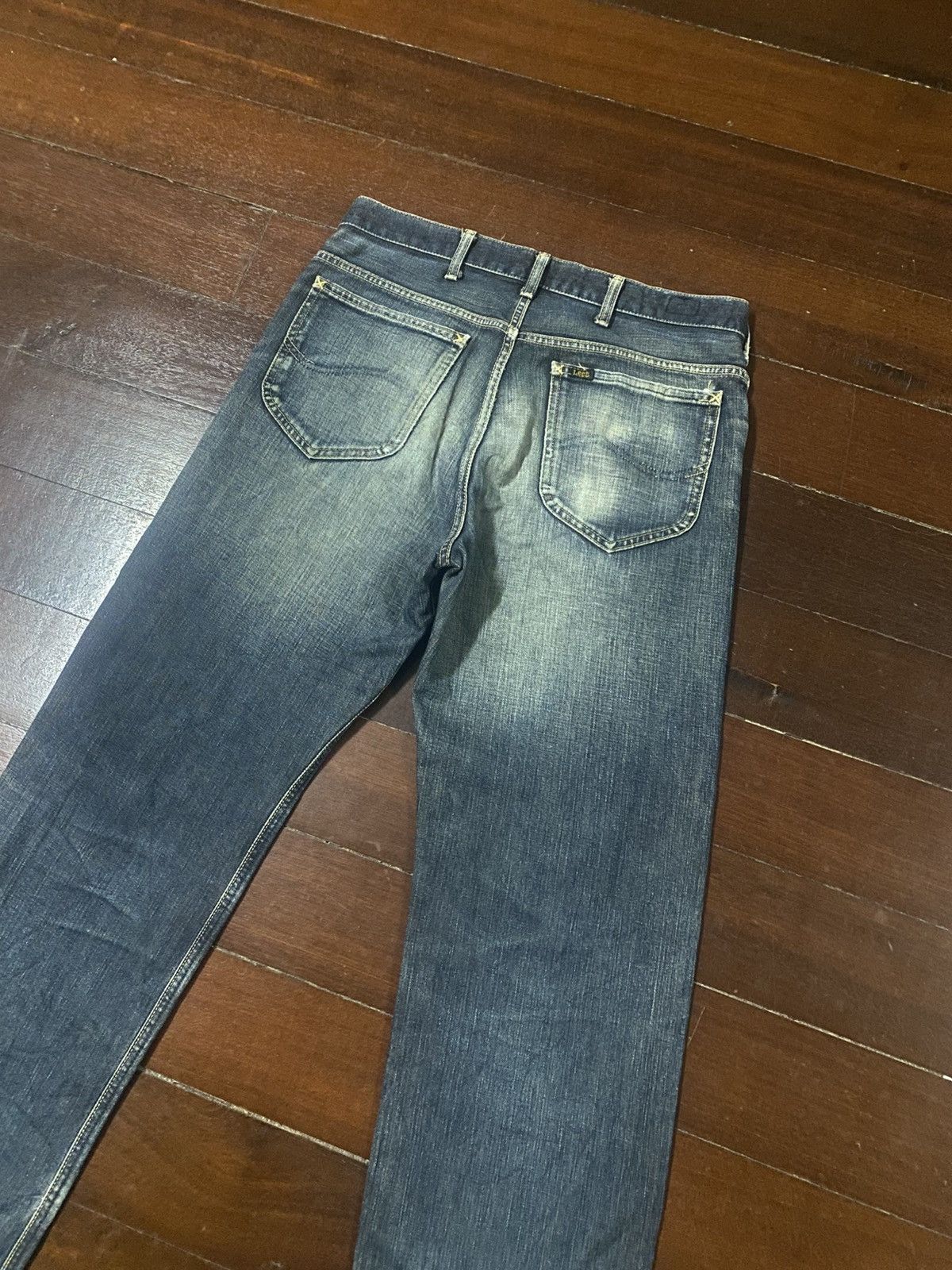 Lee VINTAGE LEE RIDERS SELVEDGE RUSTY MUDWASH DISTRESSED DENIM Size US 35 - 17 Thumbnail
