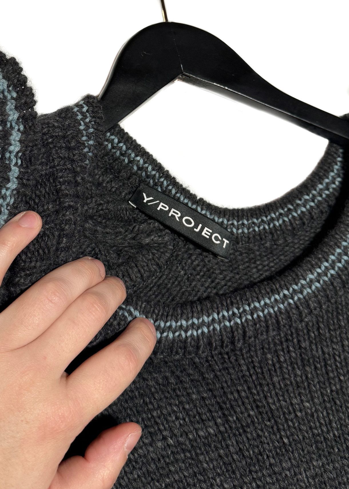 Y/Project Y/Project Double Collar Turtleneck Charcoal Knit Sweater Size S / US 4 / IT 40 - 6 Thumbnail