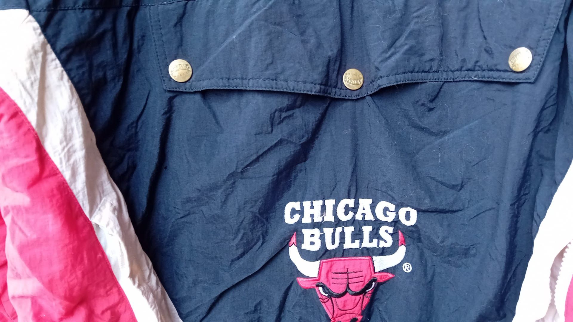 NBA × Nutmeg Chicago Bulls NBA Jacket Nutmeg Vintage Pullover Embroidered Size US L / EU 52-54 / 3 - 8 Thumbnail