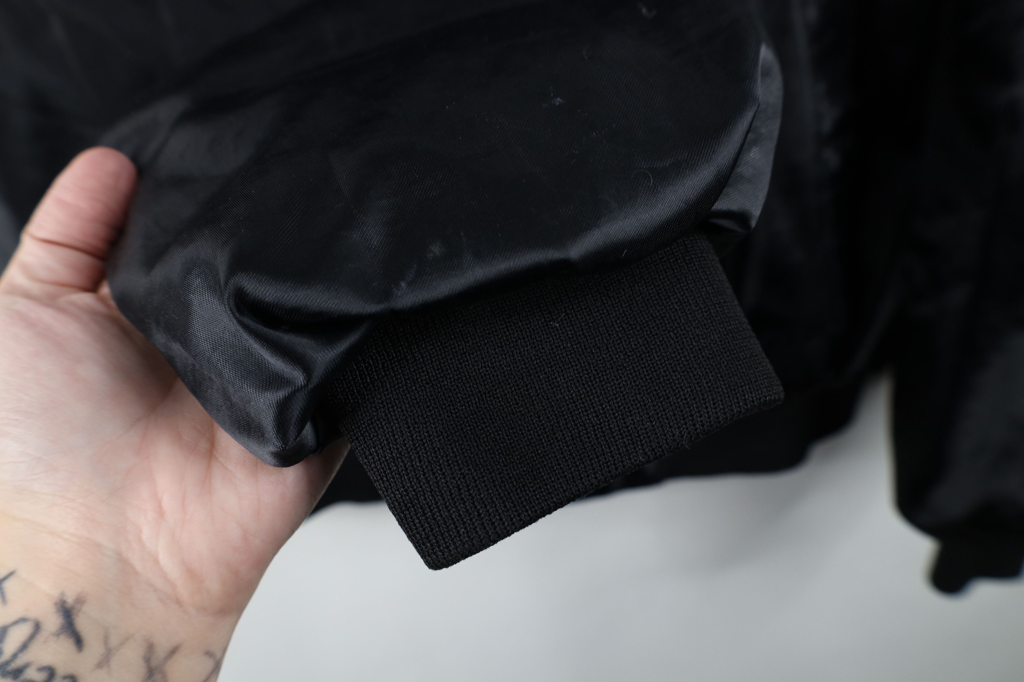 Vintage Vintage 80s Streetwear Lined Satin Bomber Jacket Black USA Size US XL / EU 56 / 4 - 8 Thumbnail
