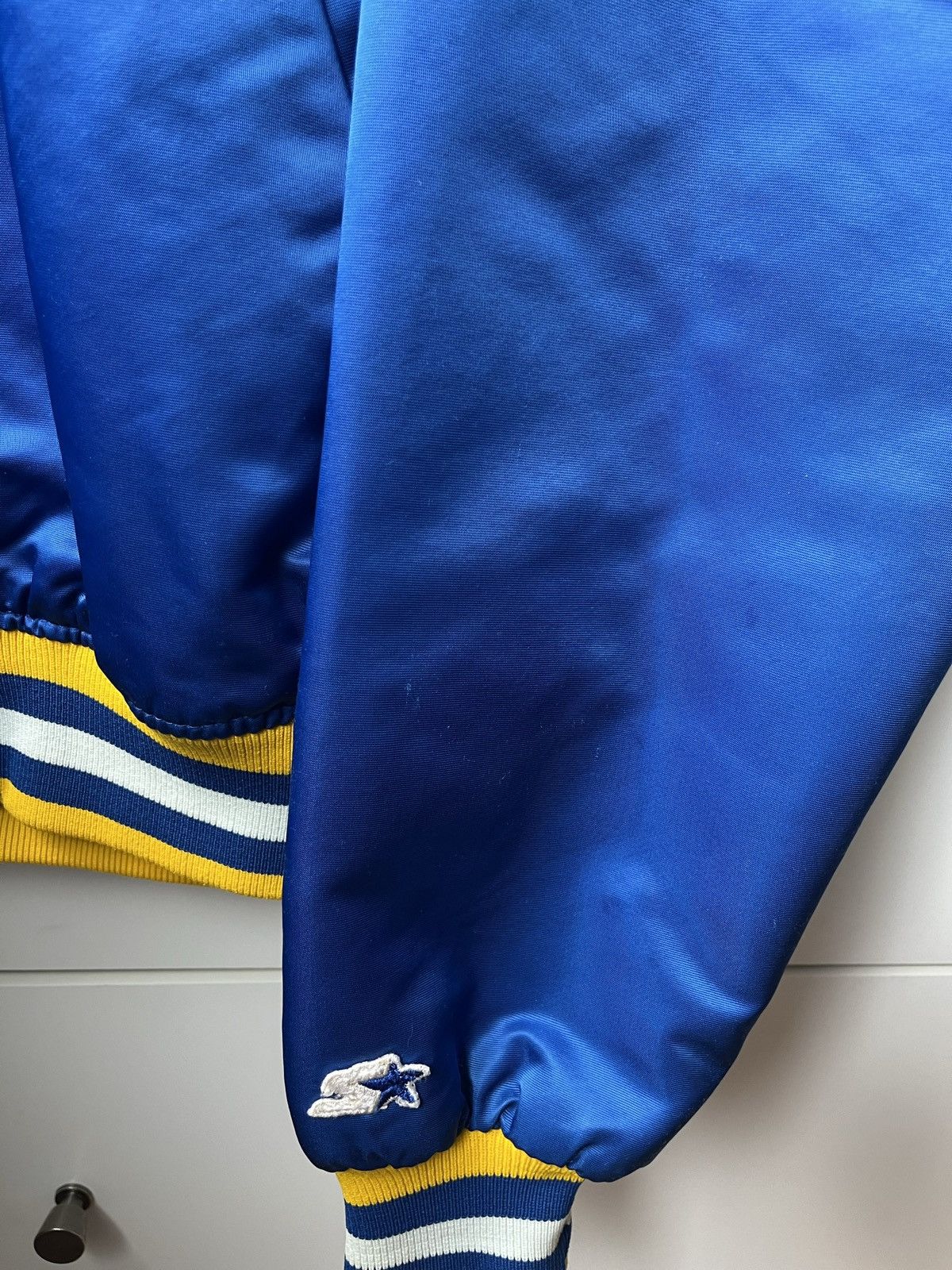 Starter VINTAGE Starter Indiana Pacers Bomber Jacket Size L Size US L / EU 52-54 / 3 - 4 Thumbnail