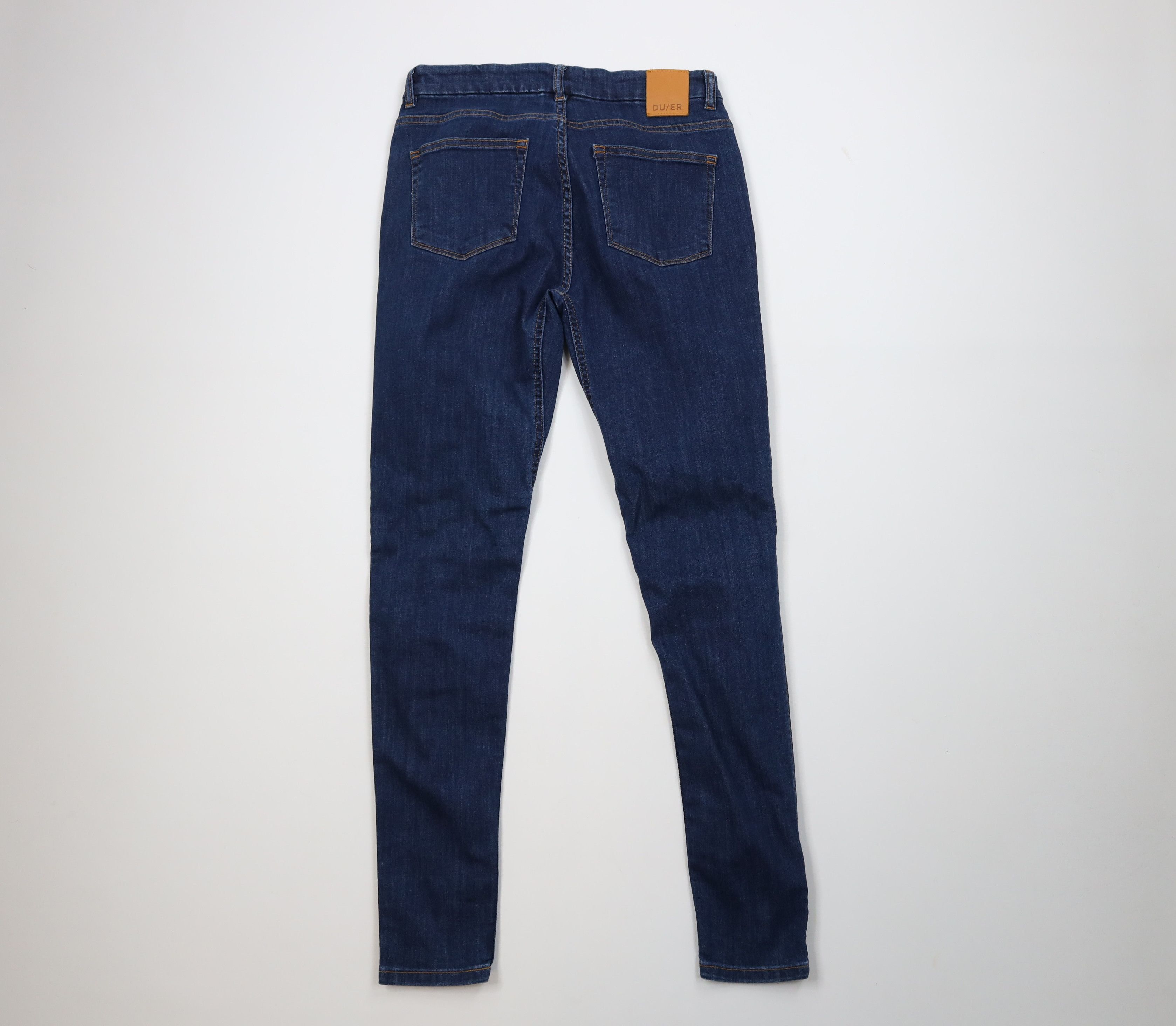 Vintage DU/ER DUER Fit Skinny Leg Stretch Denim Jeans Pants Blue Size 29" - 8 Thumbnail