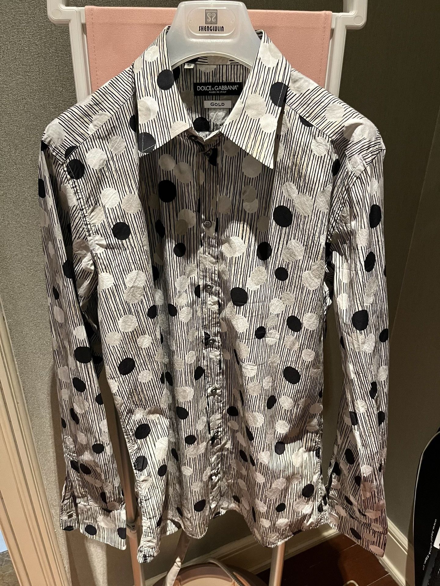 Dolce & Gabbana Dolce&Gabbana Cotton Polka Dot Vintage Shirt Size S / US 4 / IT 40 - 1 Thumbnail