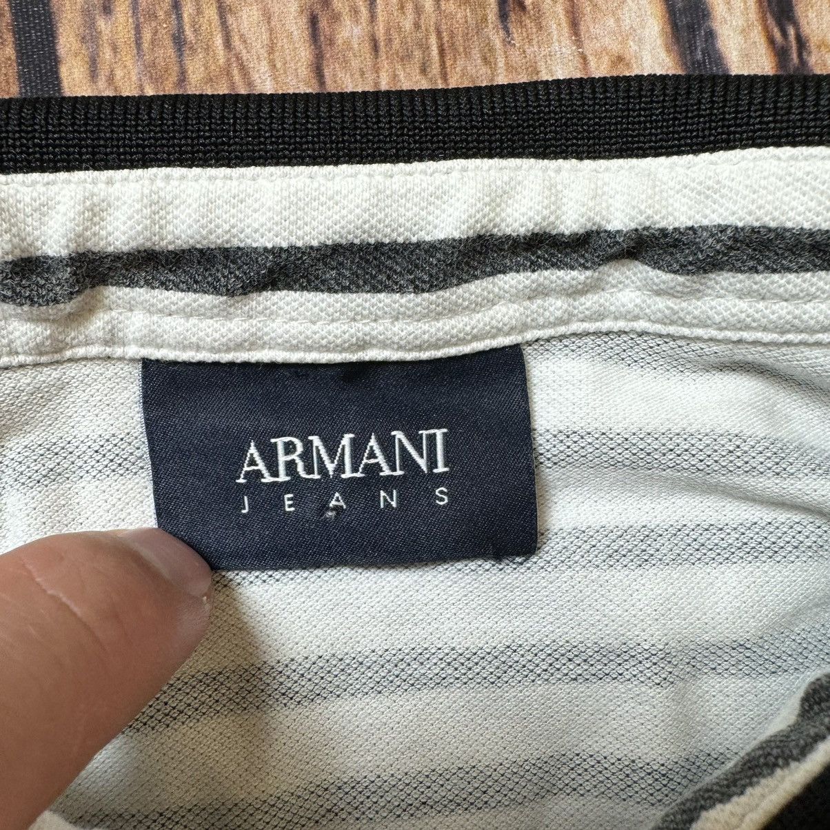 Armani Armani polos t-shirt white monogram Size US S / EU 44-46 / 1 - 5 Thumbnail