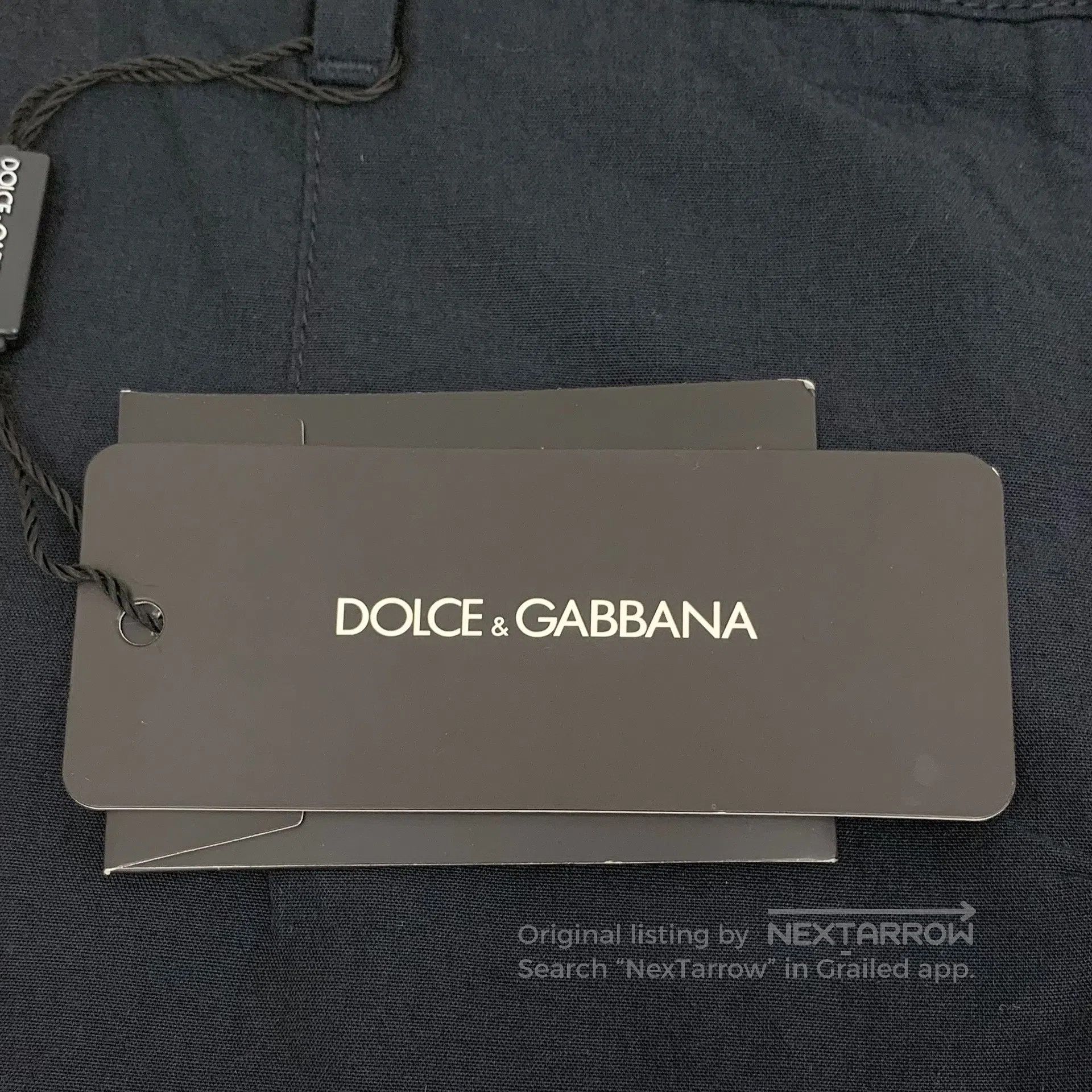 Dolce & Gabbana Dolce Gabbana Blue Cotton Linen Casual Pants| Size US 30 / EU 46 - 7 Thumbnail