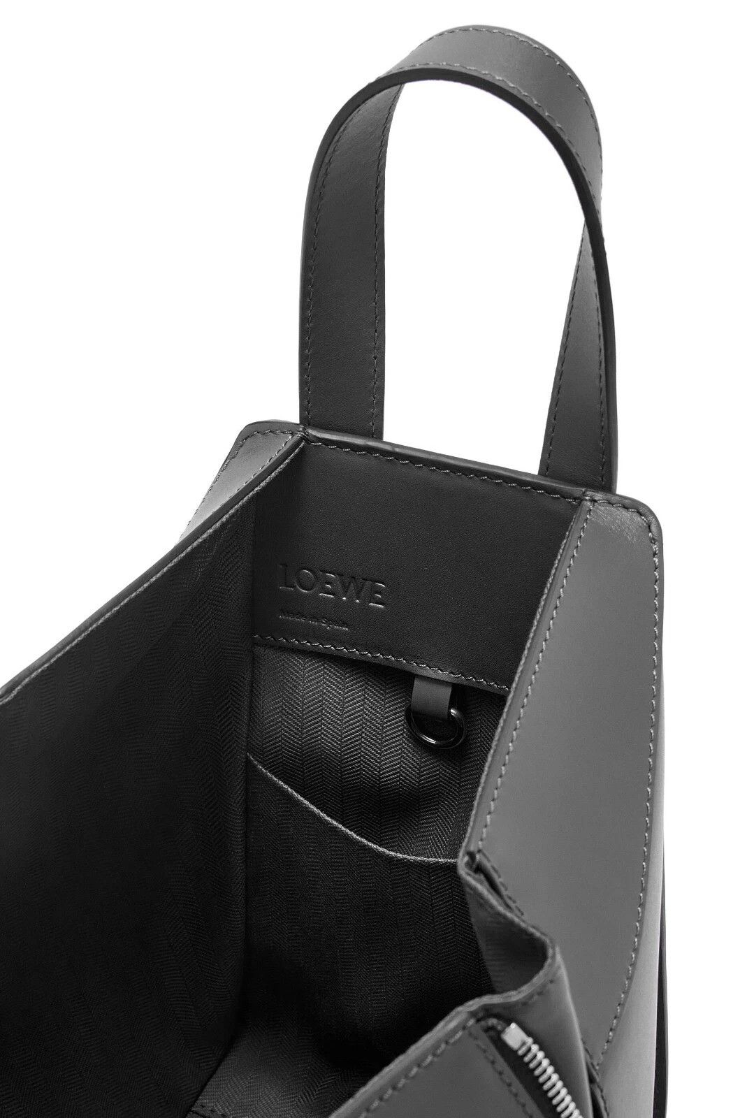 Loewe LOEWE Hammock Compact Black Satin/Leather New Auth. Size ONE SIZE - 5 Thumbnail