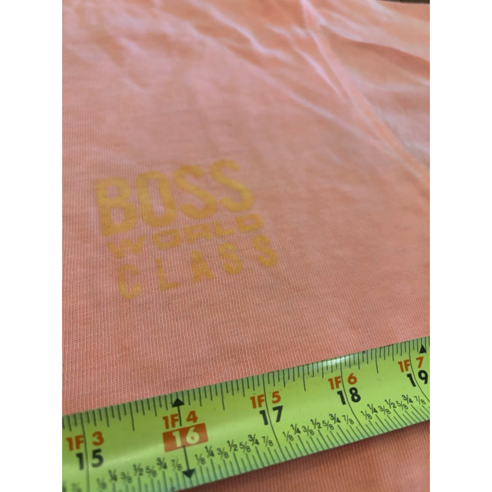 Vintage VINTAGE Boss 90s T-Shirt Men’s L Short Sleeve Pink Logo Graphic Print Cotton Embroidered Crew Neck USA 90s Classic Size US L / EU 52-54 / 3 - 4 Thumbnail