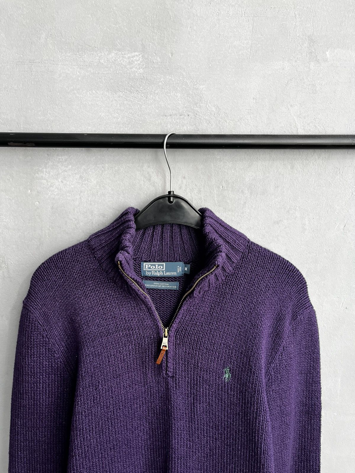Polo Ralph Lauren × Ralph Lauren × Vintage Ralph Lauren purple zip sweater Size US M / EU 48-50 / 2 - 3 Thumbnail