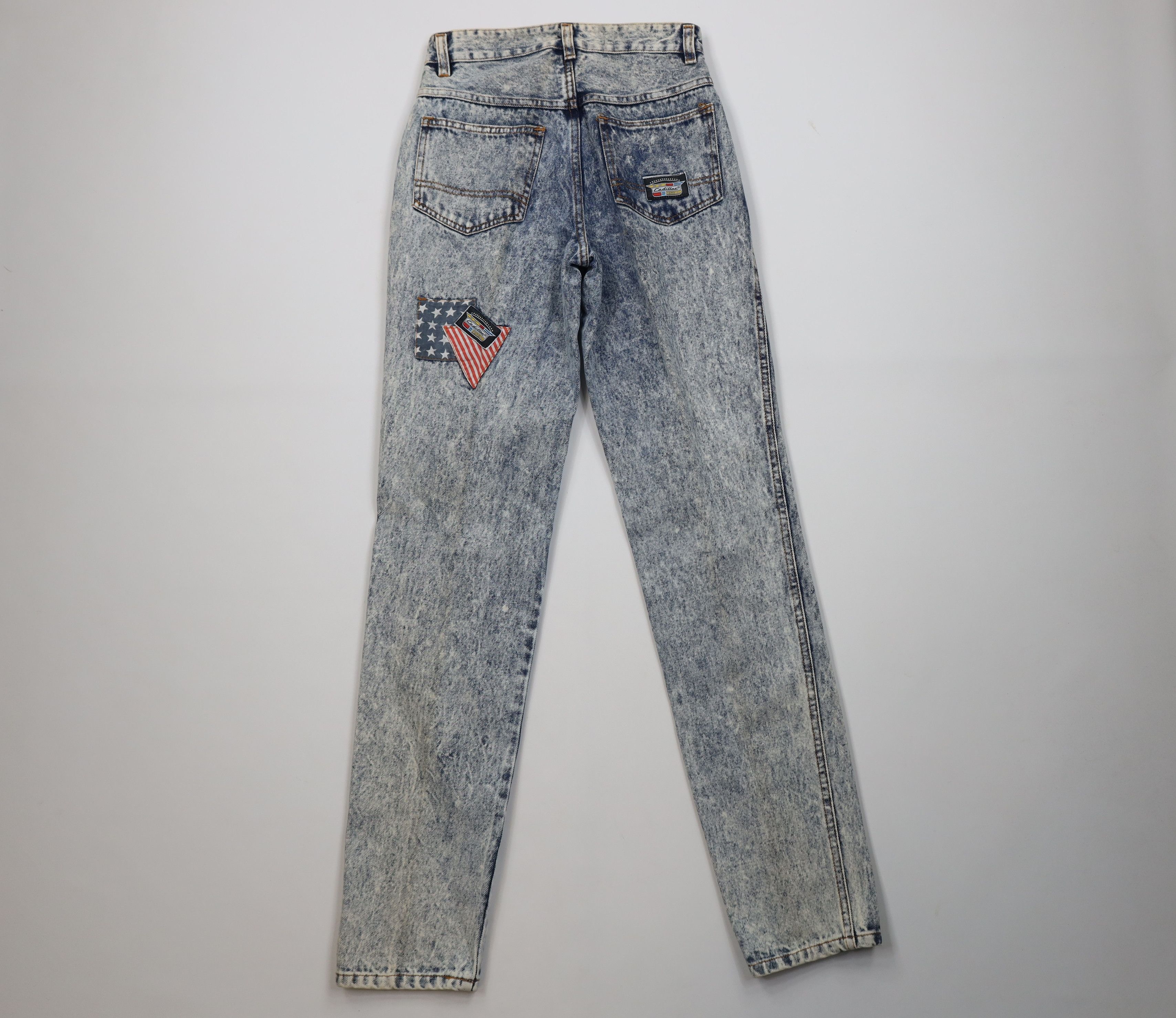 Cadillac Deadstock Vintage 80s 90s Cadillac Acid Wash Denim Jeans Size 28" / US 6 / IT 42 - 11 Thumbnail
