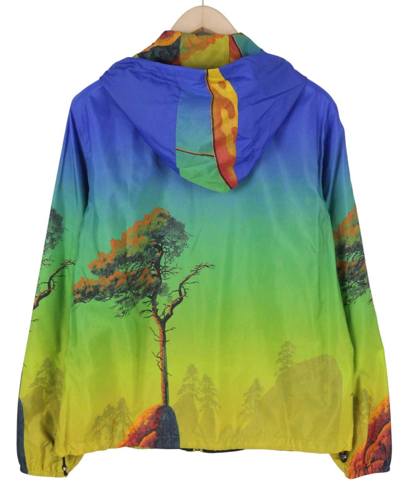 Valentino Dragon Print 48 Hooded Mesh Zip Lightweight 86770 Size US M / EU 48-50 / 2 - 2 Thumbnail