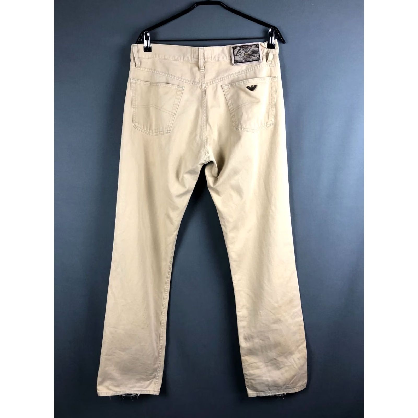 Vintage Armani Jeans Denim Pants Cotton Men Size 36 Yellow Jeans Pants Denim 5-Pocket Logo Patch Vintage No Casual Regular Mens Size US 36 / EU 52 - 3 Thumbnail