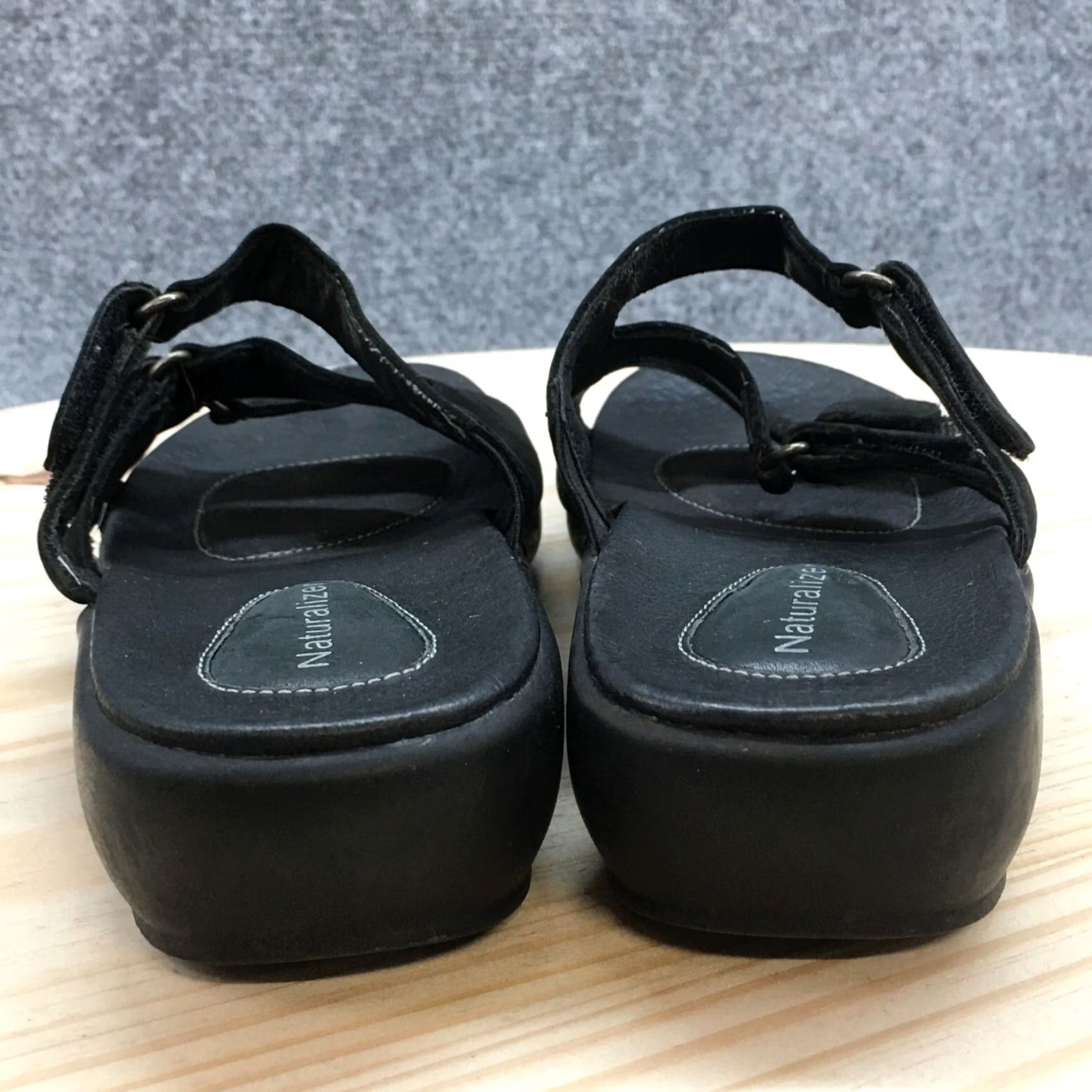 Naturalizer Naturalizer Sandal Womens 6.5W Black Easy Street Open Toe Slip-On Casual Suede Size US 7 / IT 37 - 7 Thumbnail