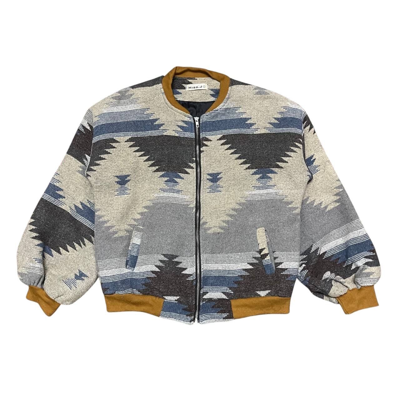 Japanese Brand Vintage Miss J Navajo Bomber Jacket Size M / US 6-8 / IT 42-44 - 1 Thumbnail