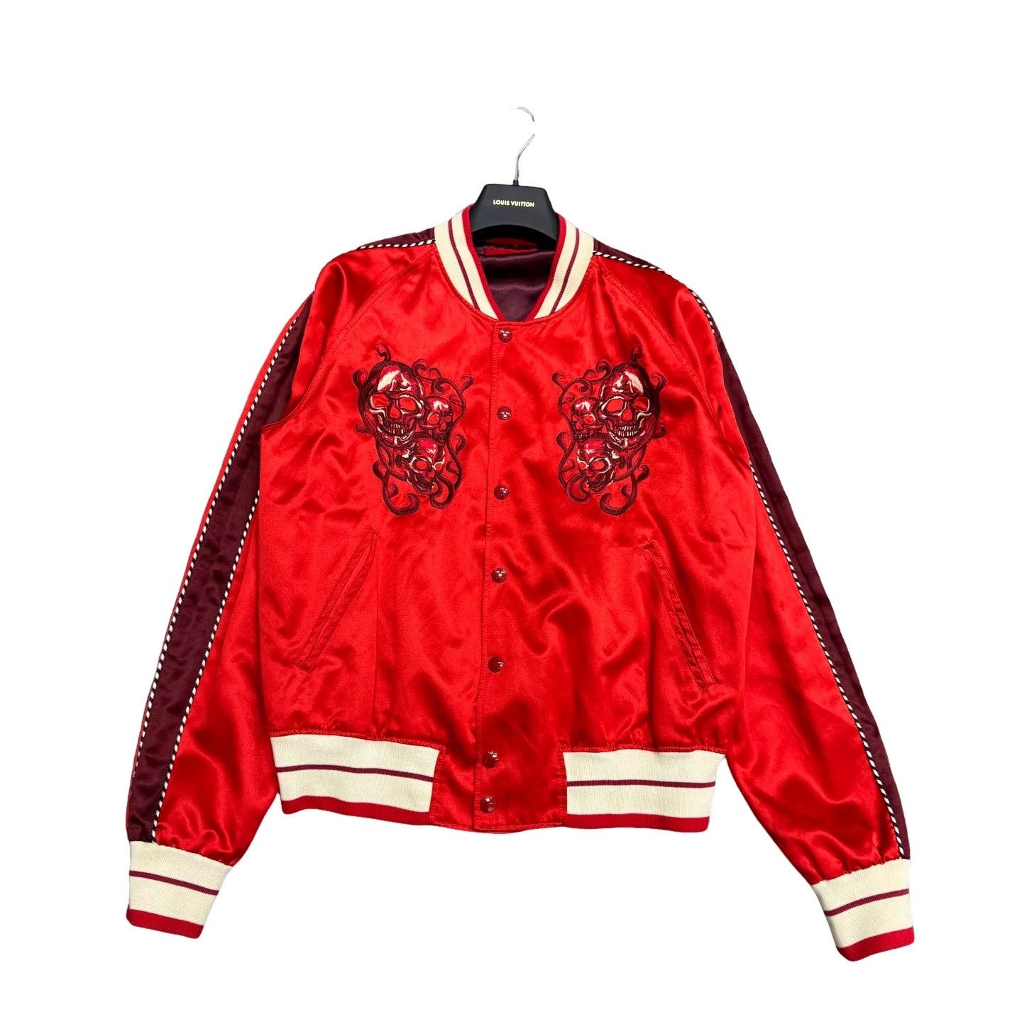 Alexander McQueen Alexander McQueen Embroidered Skull Silk Bomber Jacket 48 Size US M / EU 48-50 / 2 - 1 Thumbnail