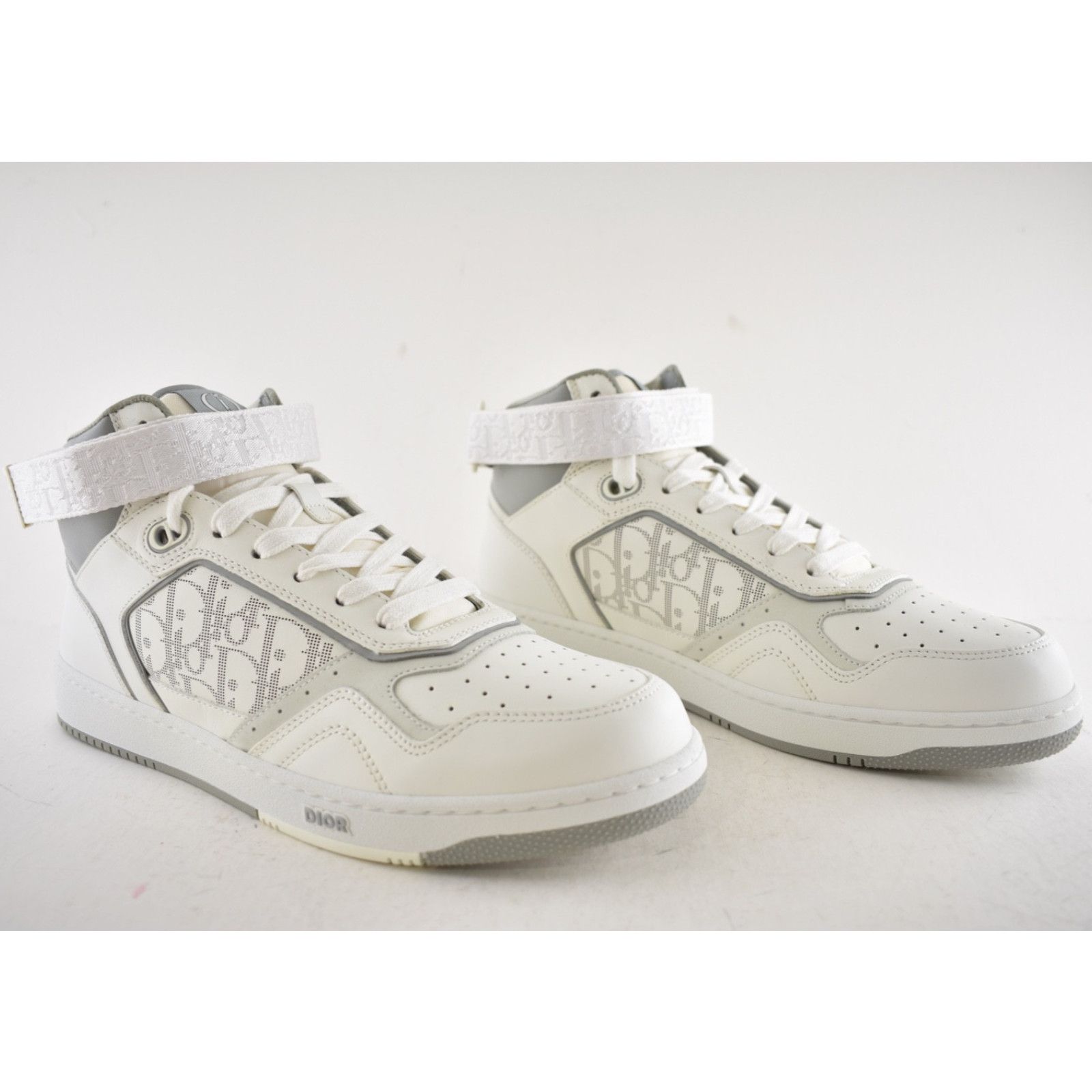 Dior Mens B27 Uptown Leather Oblique High Top Trainer Sneakers Size US 11 / EU 44 - 3 Thumbnail