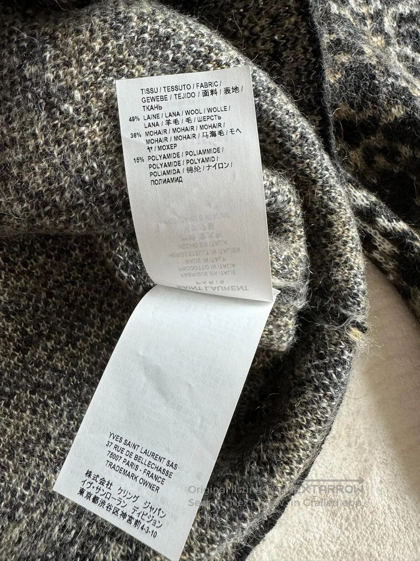 Saint Laurent Paris Saint Laurent Leopard Print Sweater. Size M / US 6-8 / IT 42-44 - 6 Thumbnail