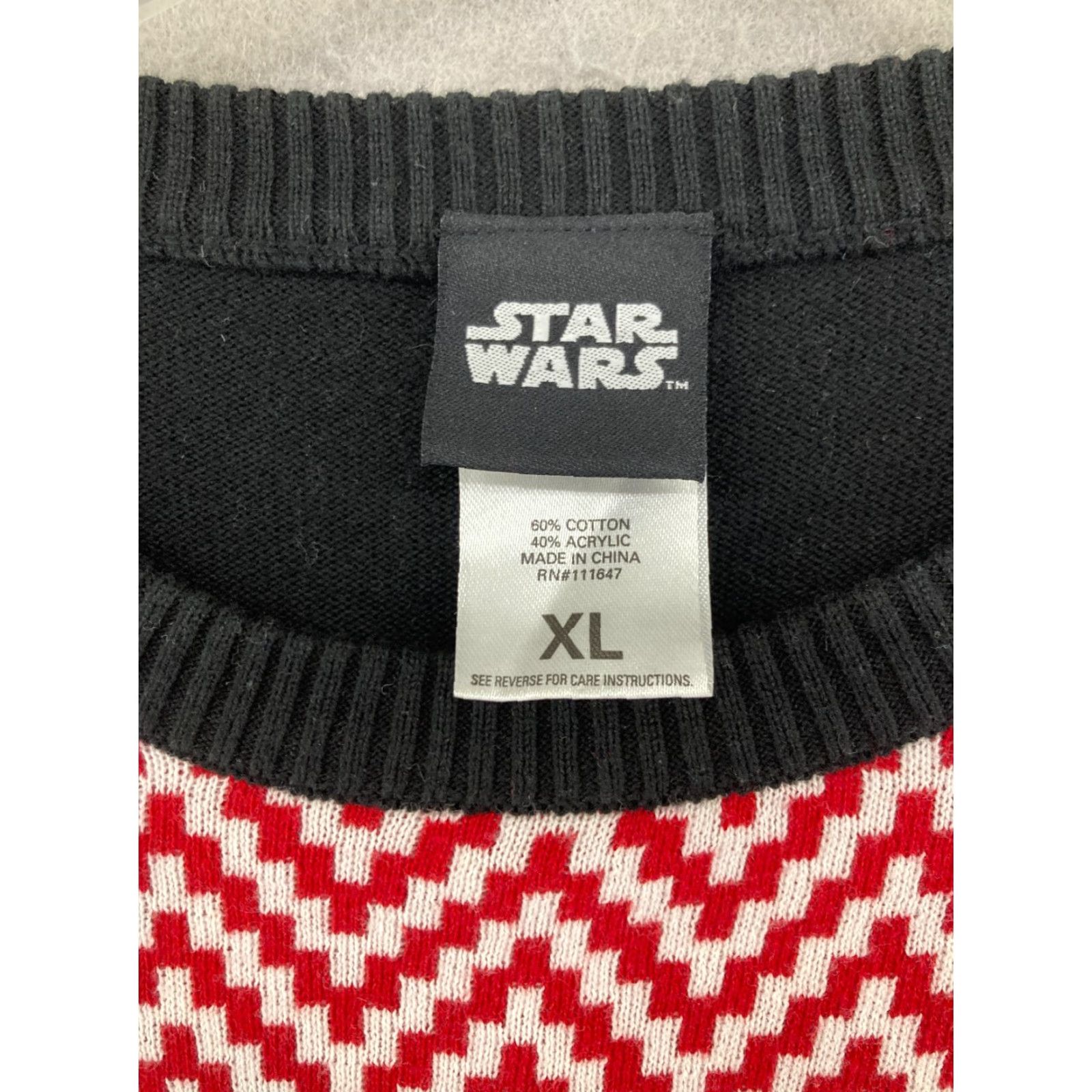 Star Wars Star Wars Darth Vader Christmas Sweater XL Graphic Print Long Sleeve Crew Neck Casual Mens Size US XL / EU 56 / 4 - 6 Thumbnail