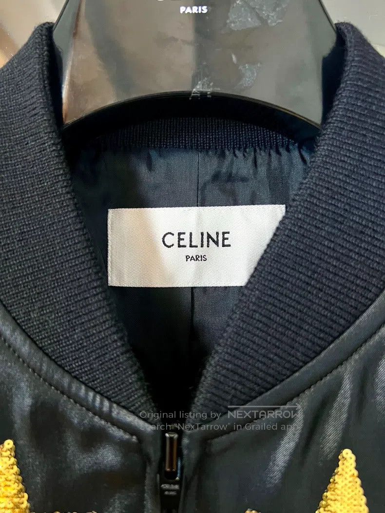 Celine CELINE Black Wax Star Scale Spikes Baseball Jacket, Outerw Size US S / EU 44-46 / 1 - 2 Thumbnail