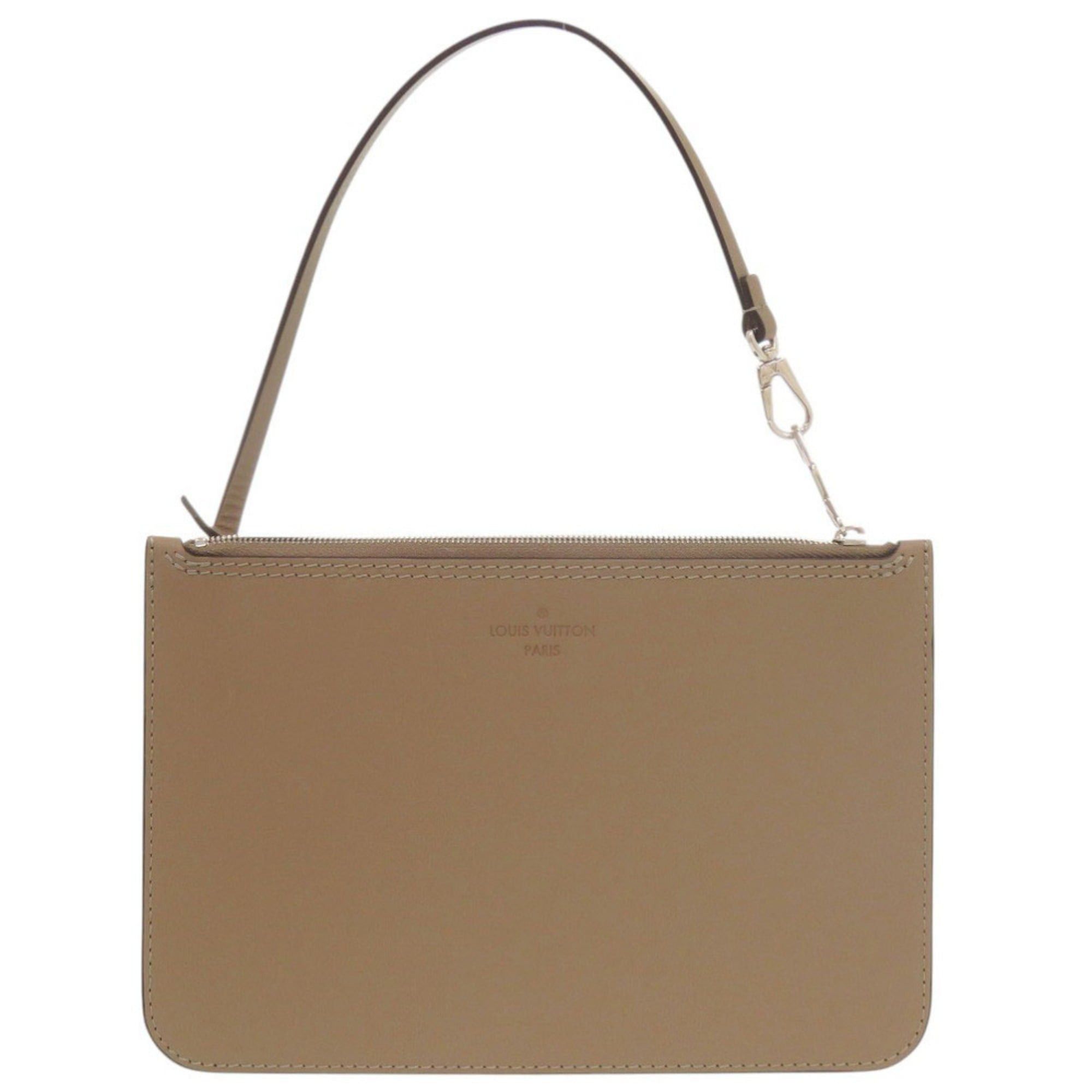 Louis Vuitton Like New Louis Vuitton Hina MM Pouch, Leather, Brown, LV 1988 LOUIS VUITTON Size ONE SIZE - 1 Thumbnail