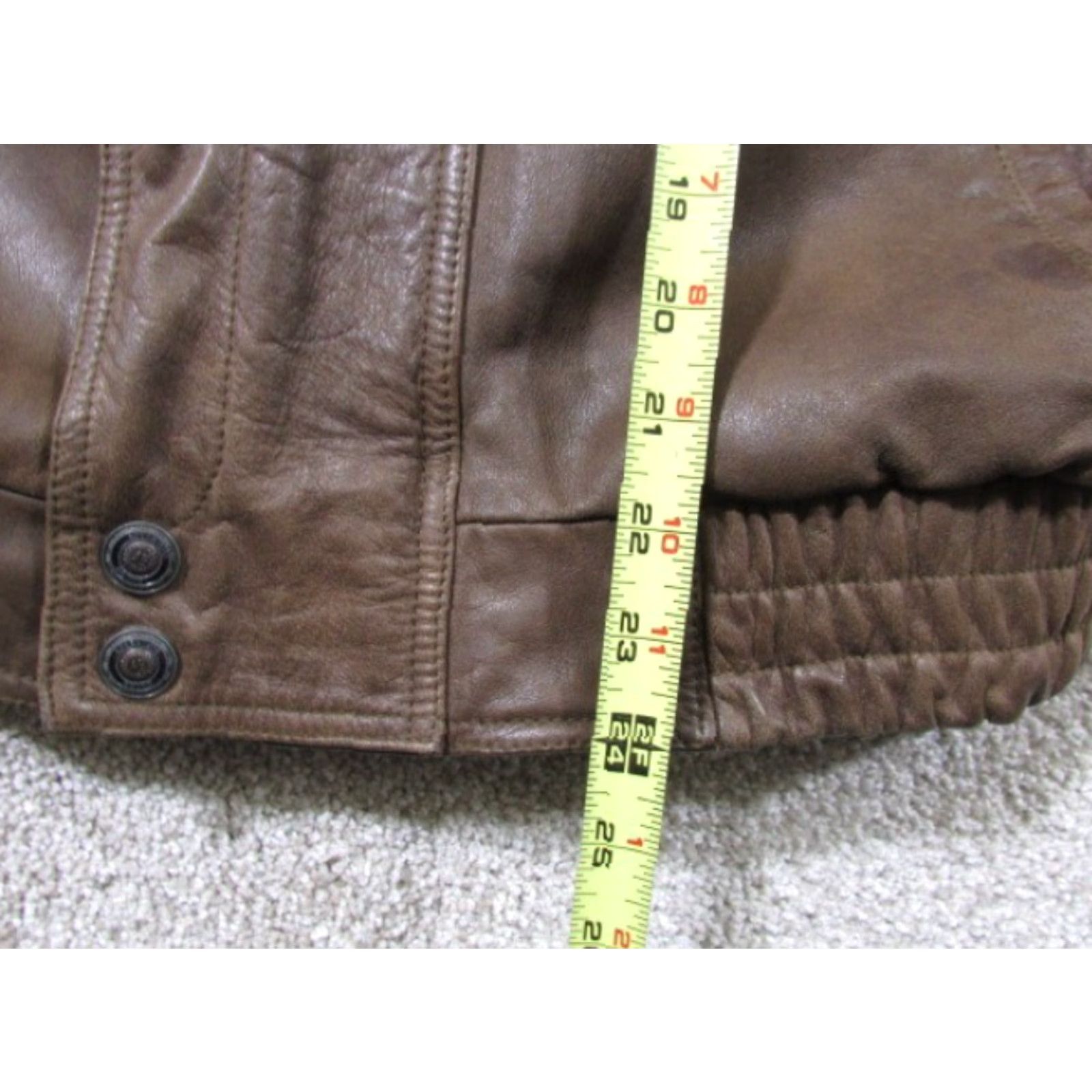 Vintage VINTAGE Adventure Bound Jacket Mens S Brown Leather Bomber 80s 90s Retro Short Coat Size US S / EU 44-46 / 1 - 7 Thumbnail