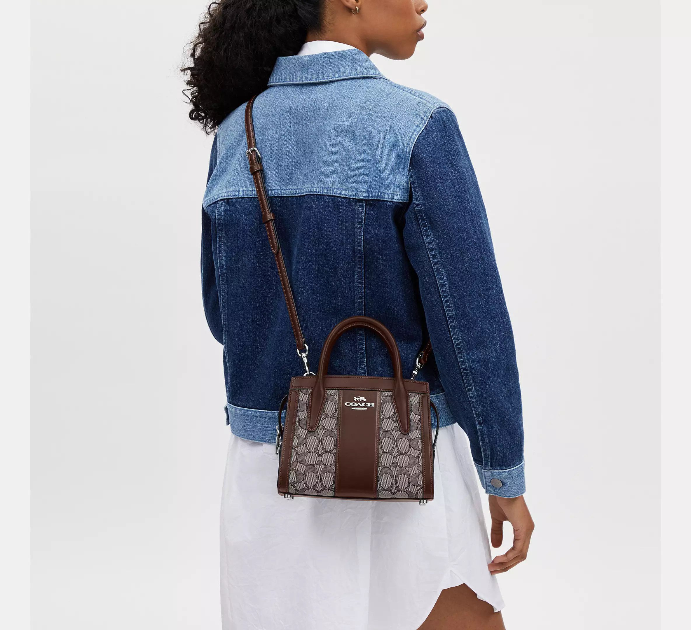 Coach Andrea Carryall Bag In Signature Jacquard CT766 Size ONE SIZE - 6 Thumbnail
