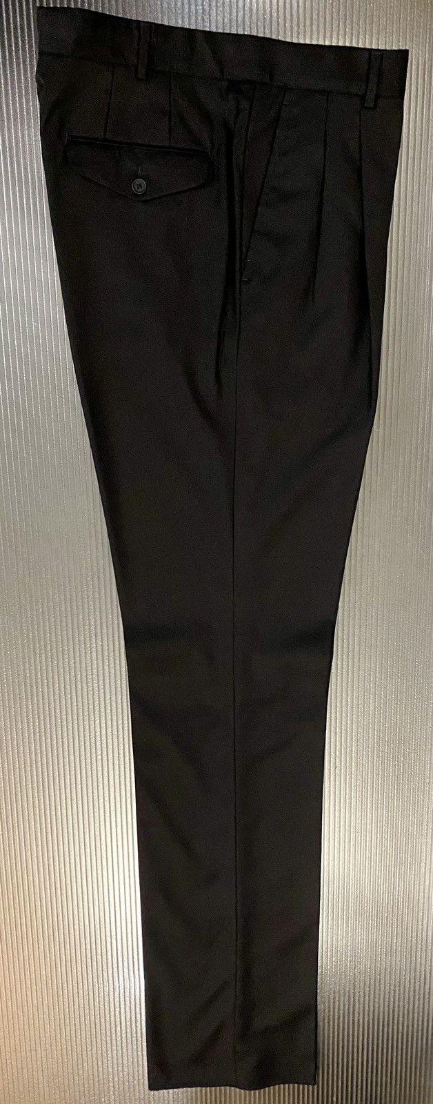 Bottega Veneta Bottega Veneta 🇮🇹 Nero wool dual pleat dress slacks 34 NEW Size US 34 / EU 50 - 7 Thumbnail