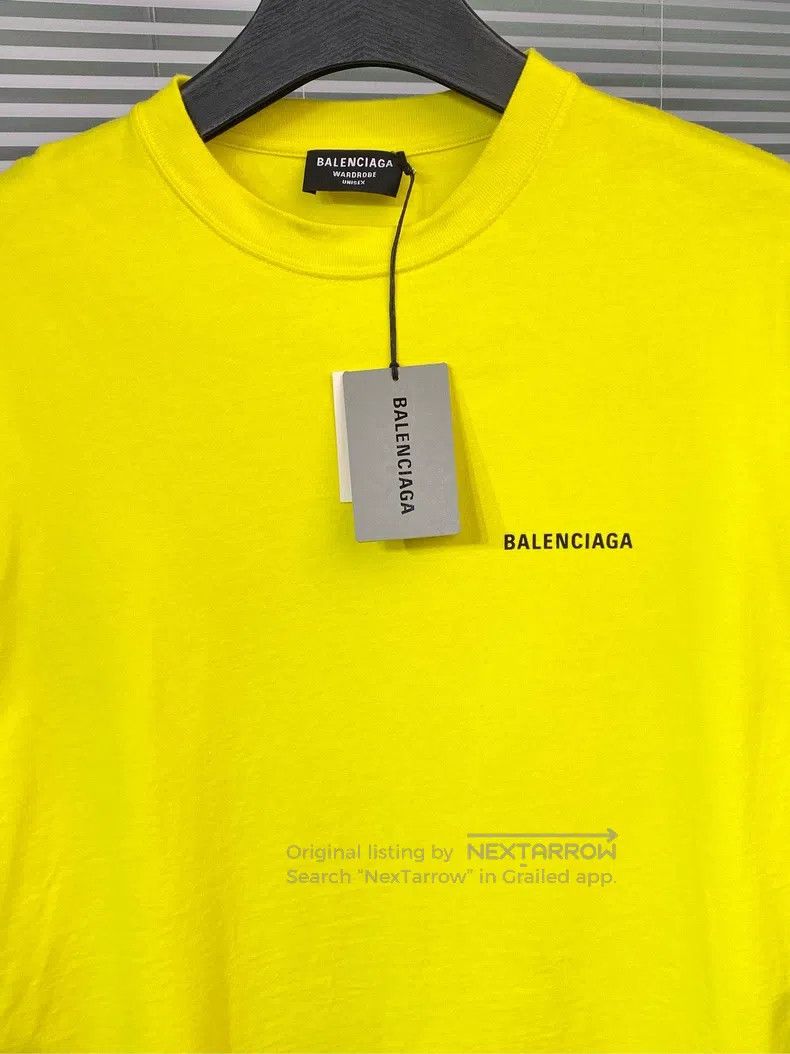 Balenciaga Balenciaga Short-sleeve T-shirt with letter print logo, ye Size US S / EU 44-46 / 1 - 3 Thumbnail