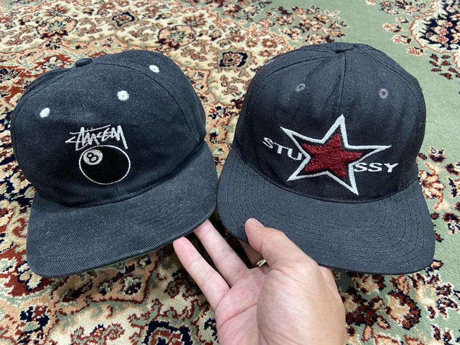 Vintage Rare Lot 2 Vintage 90s STUSSY Star ⭐️ and 🎱 8 Ball