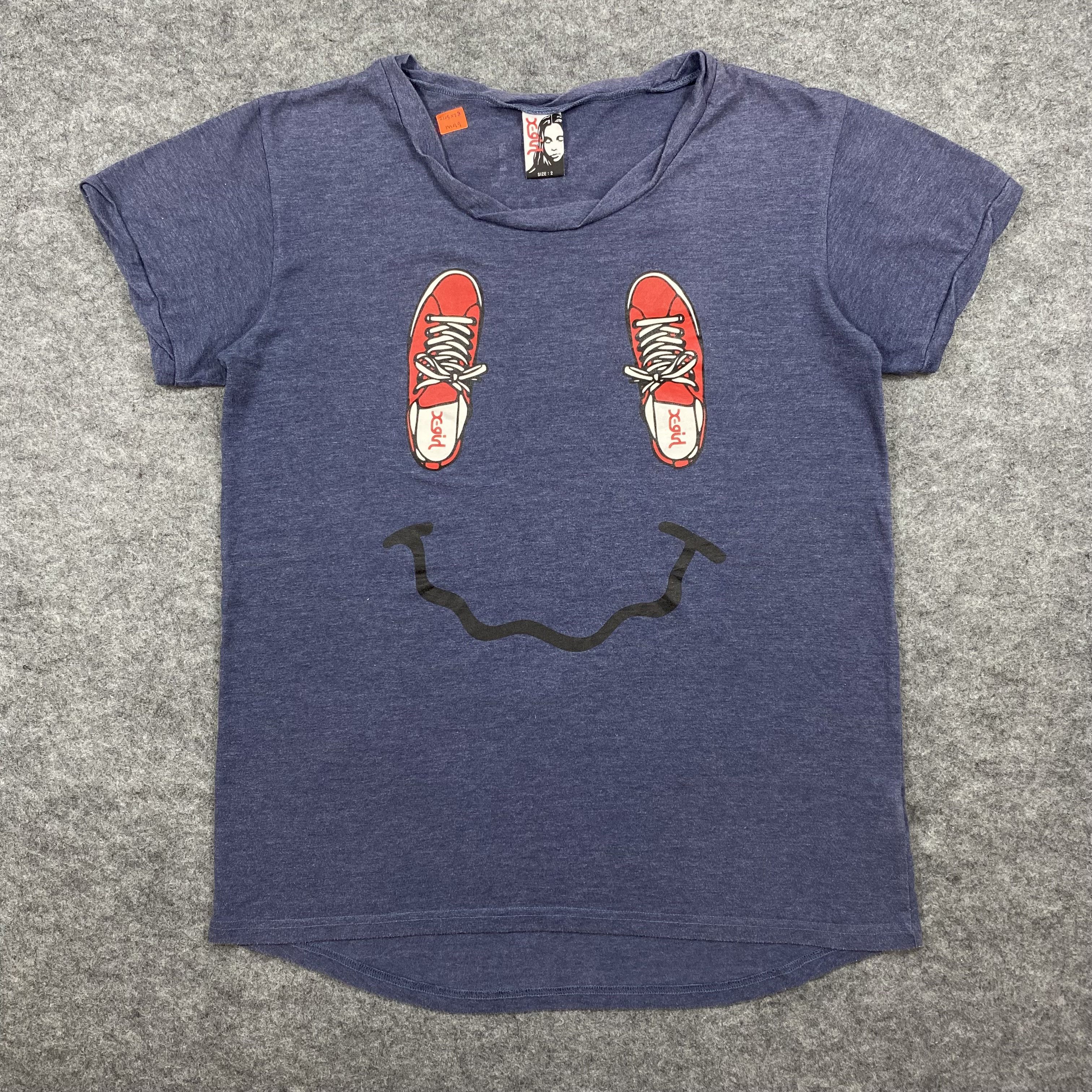Hysteric Glamour VINTAGE X-GIRL JAPAN "Sneaker Smile" Graphic tshirt-M099 Size US M / EU 48-50 / 2 - 1 Thumbnail