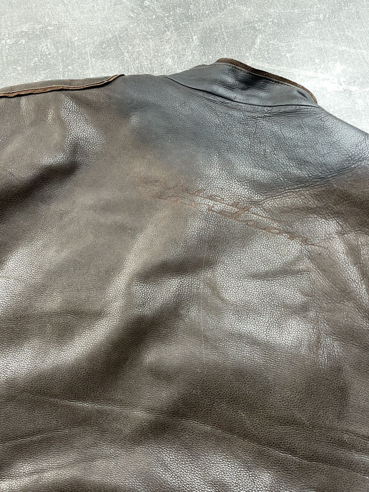 Harley Davidson × Vintage Vintage Harley Davidson 90s Leather Brown Biker Jacket Size US XL / EU 56 / 4 - 10 Thumbnail