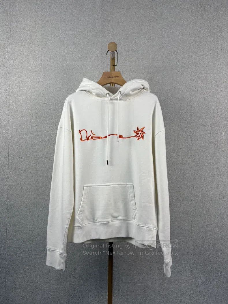 Dior Dior Co-branded white embroidered hooded sweatshirt Size US XS / EU 42 / 0 - 1 Thumbnail