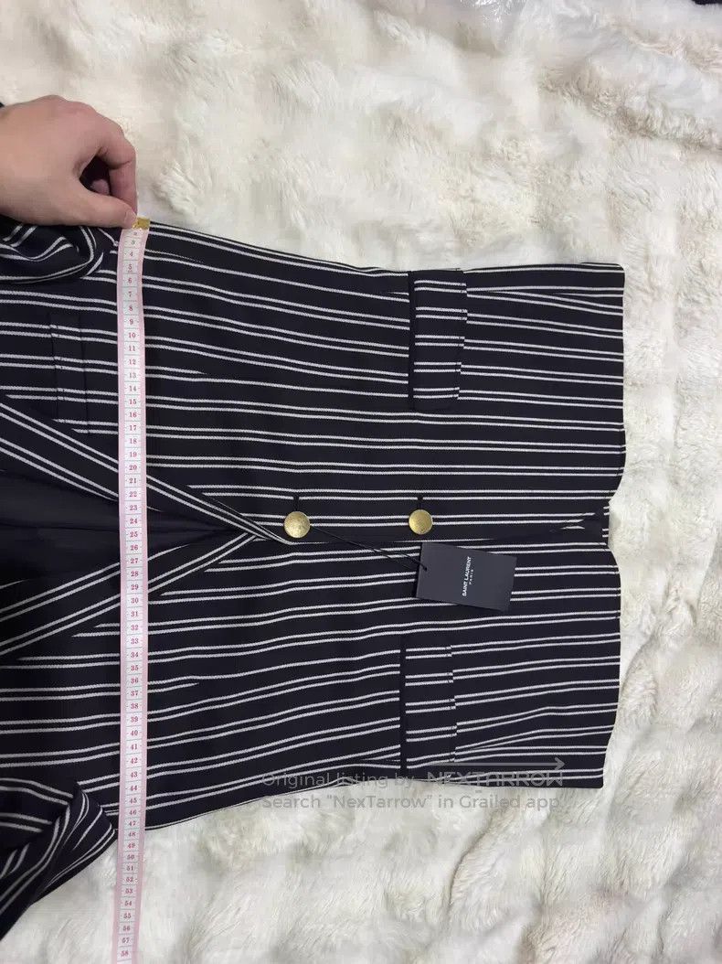 Saint Laurent Paris Saint Laurent Paris Gold Button Striped Men's Suit i Size US S / EU 44-46 / 1 - 8 Thumbnail