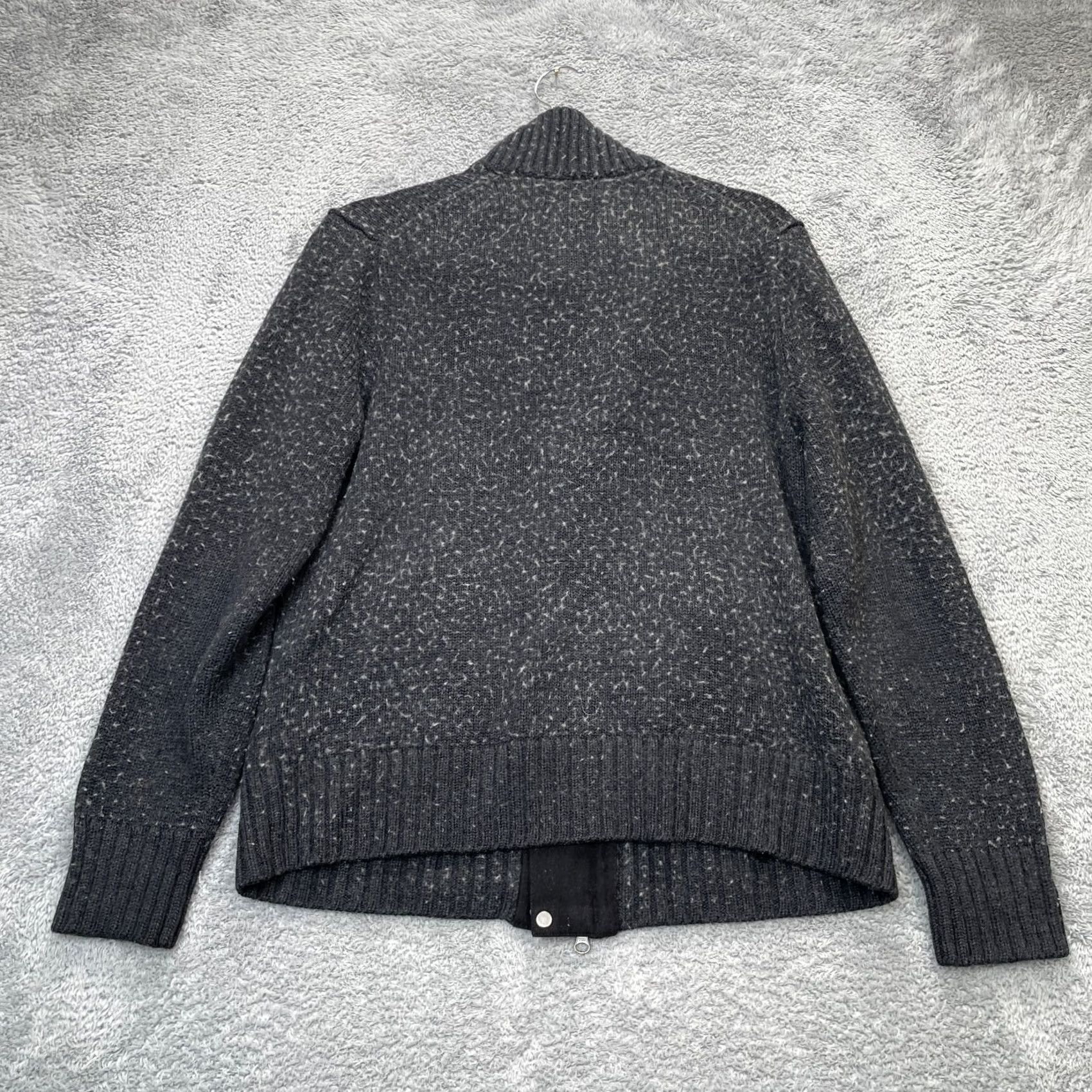 Banana Republic Banana Republic Sweater Mens M Gray Merino Extra Fine Wool Blend Full Zip Knit Full Zip Fashion Pockets Size US M / EU 48-50 / 2 - 2 Thumbnail