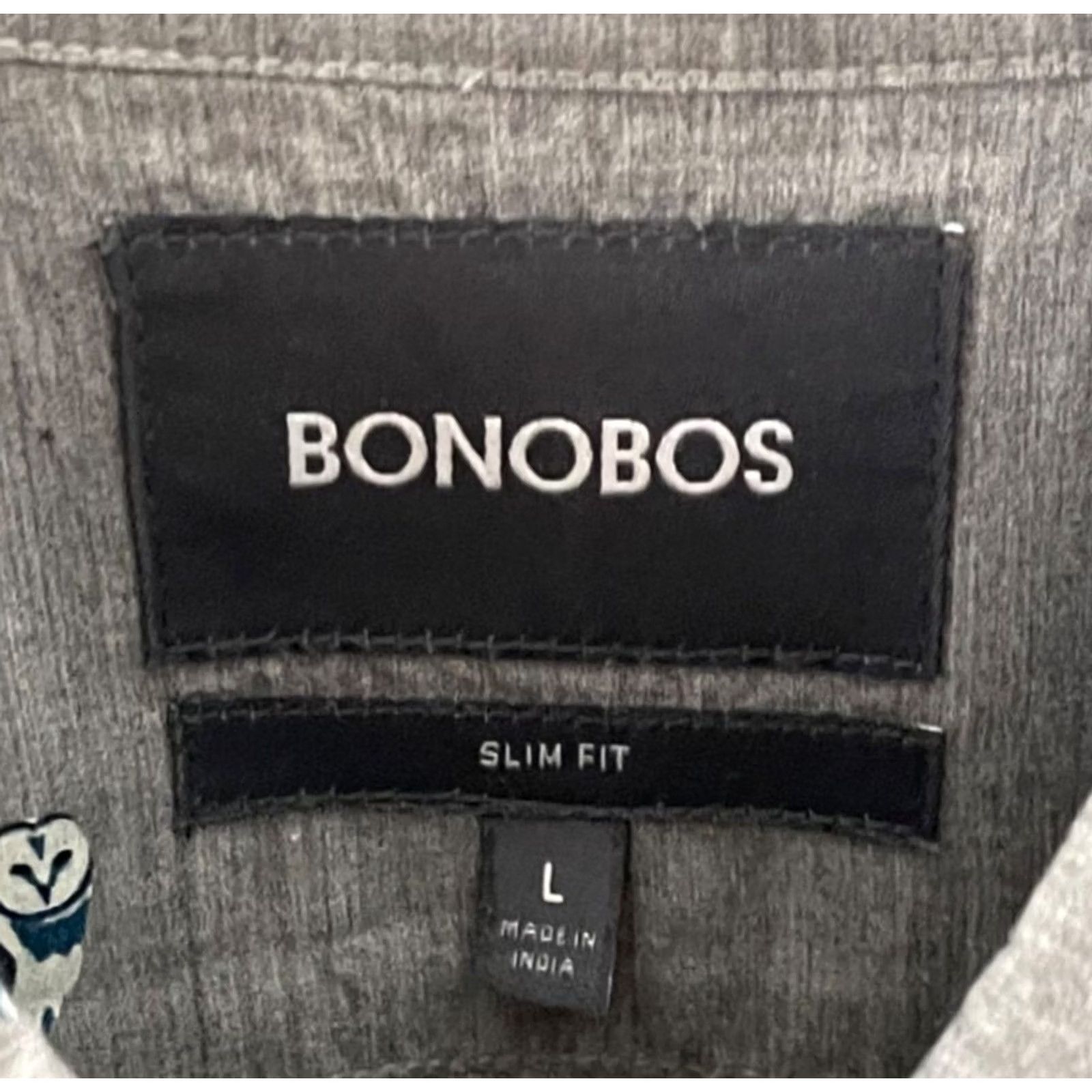 Bonobos Bonobos Shirt Men L Gray Owl All Over Print Button-Up Shirt Size US L / EU 52-54 / 3 - 4 Thumbnail