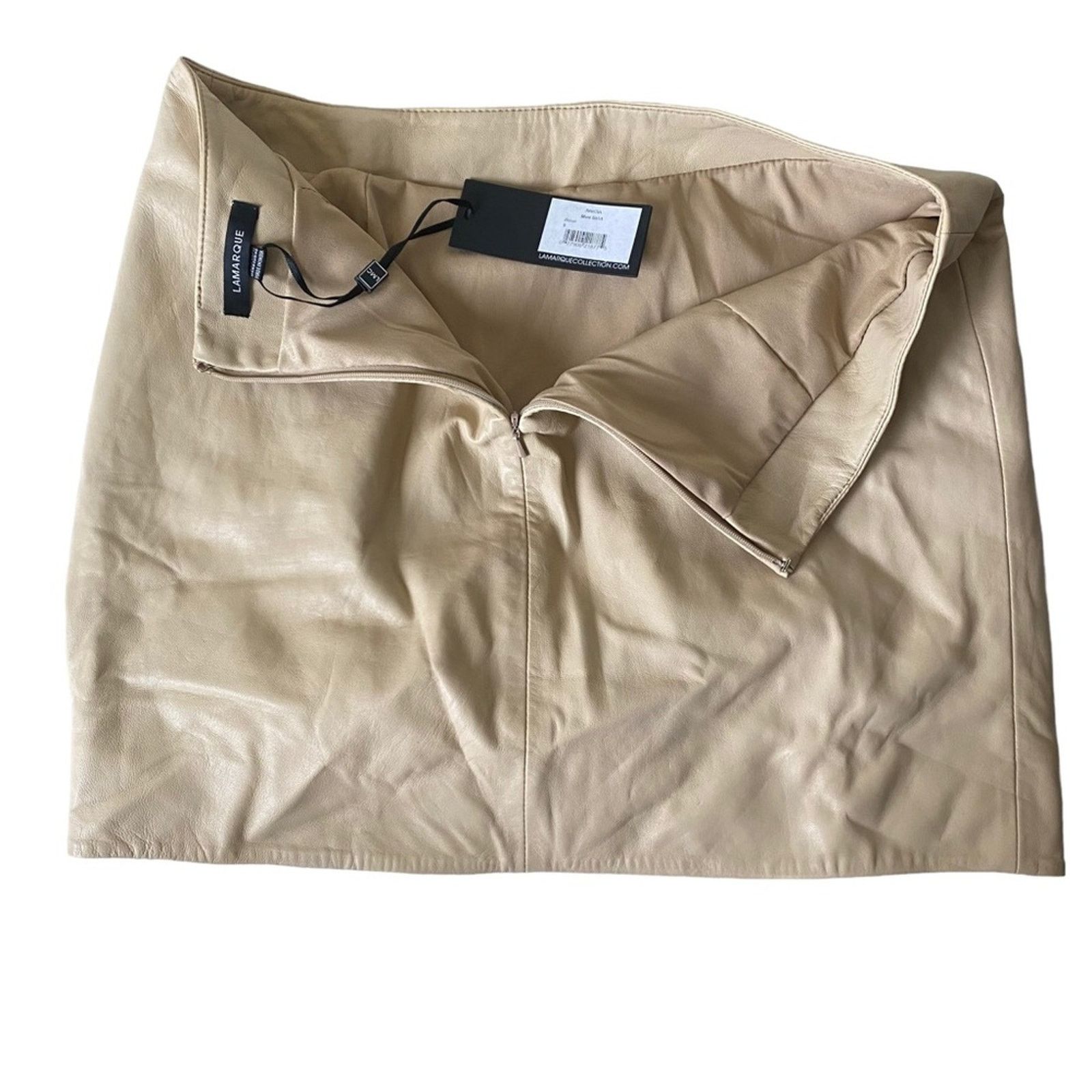 LAMARQUE LAMARQUE x REVOLVE Aricia Skirt BEIGE NWT Size 8 Size 30" / US 8 / IT 44 - 4 Thumbnail