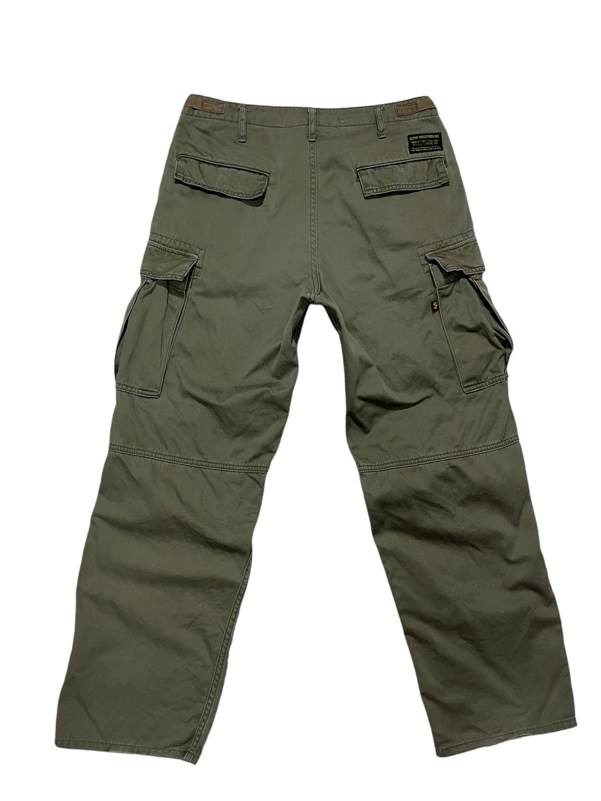 Japanese Brand × Vintage ALPHA INDUSTRIES CARGO PANT Size US 33 - 3 Thumbnail